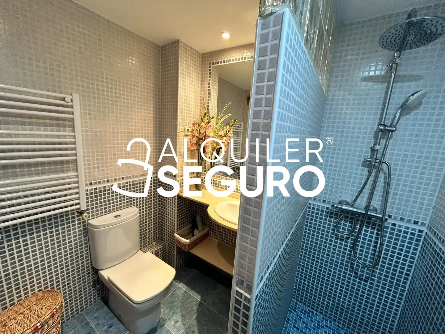 Baño de Piso de alquiler en Madrid con Aire acondicionado, Calefacción y Amueblado