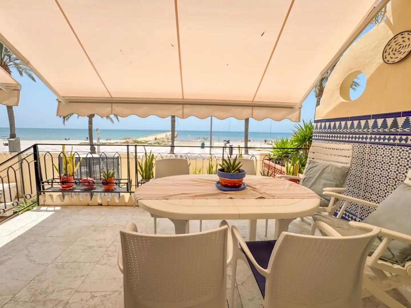 Terrace of Duplexes for rent in Santa Pola  with Air Conditioner, Private garden and Terrace