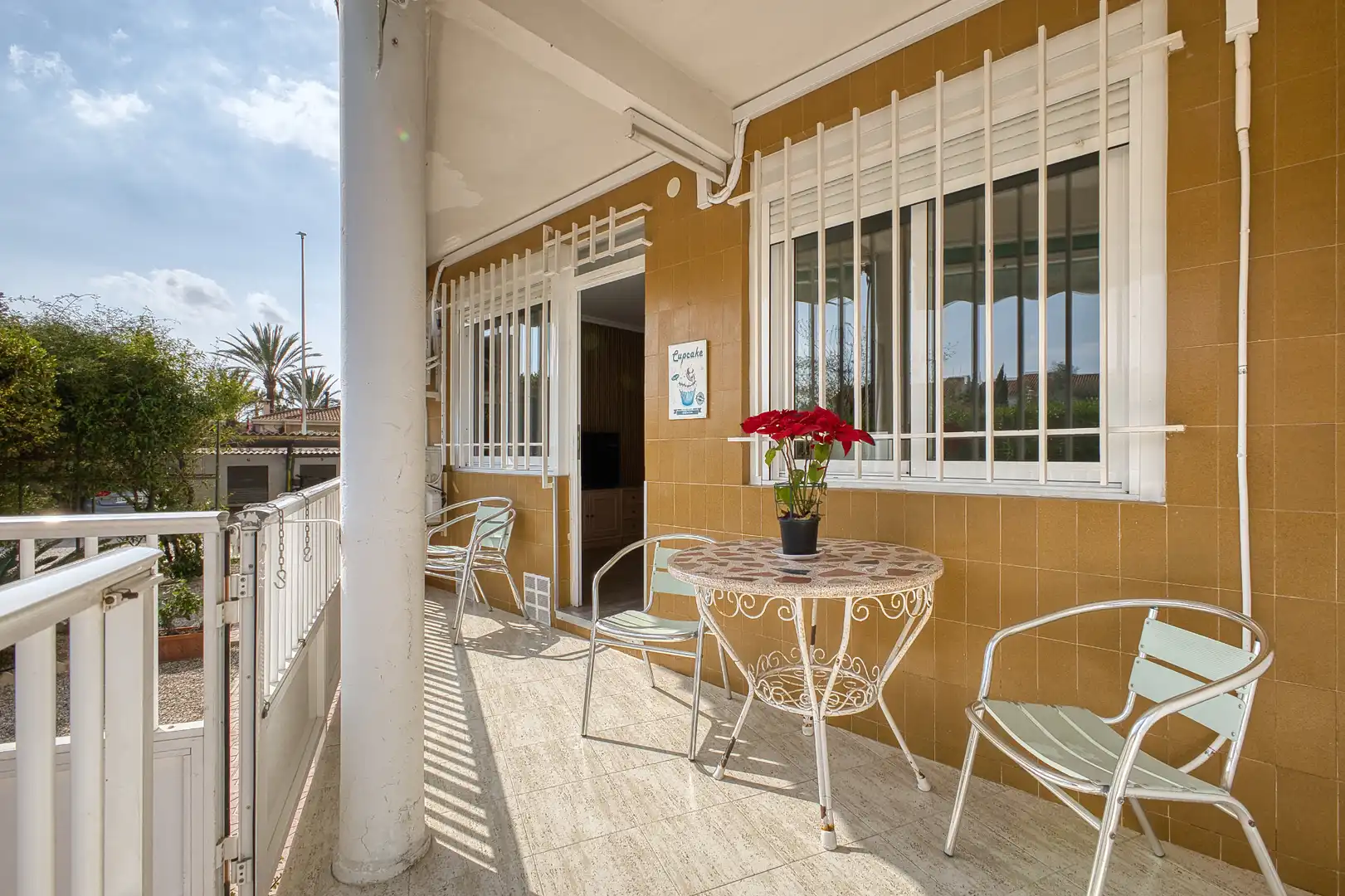 Balcony of Flat for rent in El Campello  with Air Conditioner, Heating and Private garden