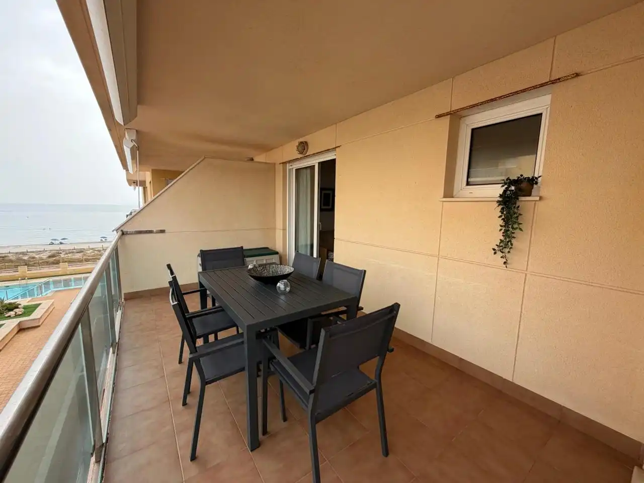 Terraza de Apartamento en venta en La Manga del Mar Menor con Aire acondicionado, Calefacción y Jardín privado