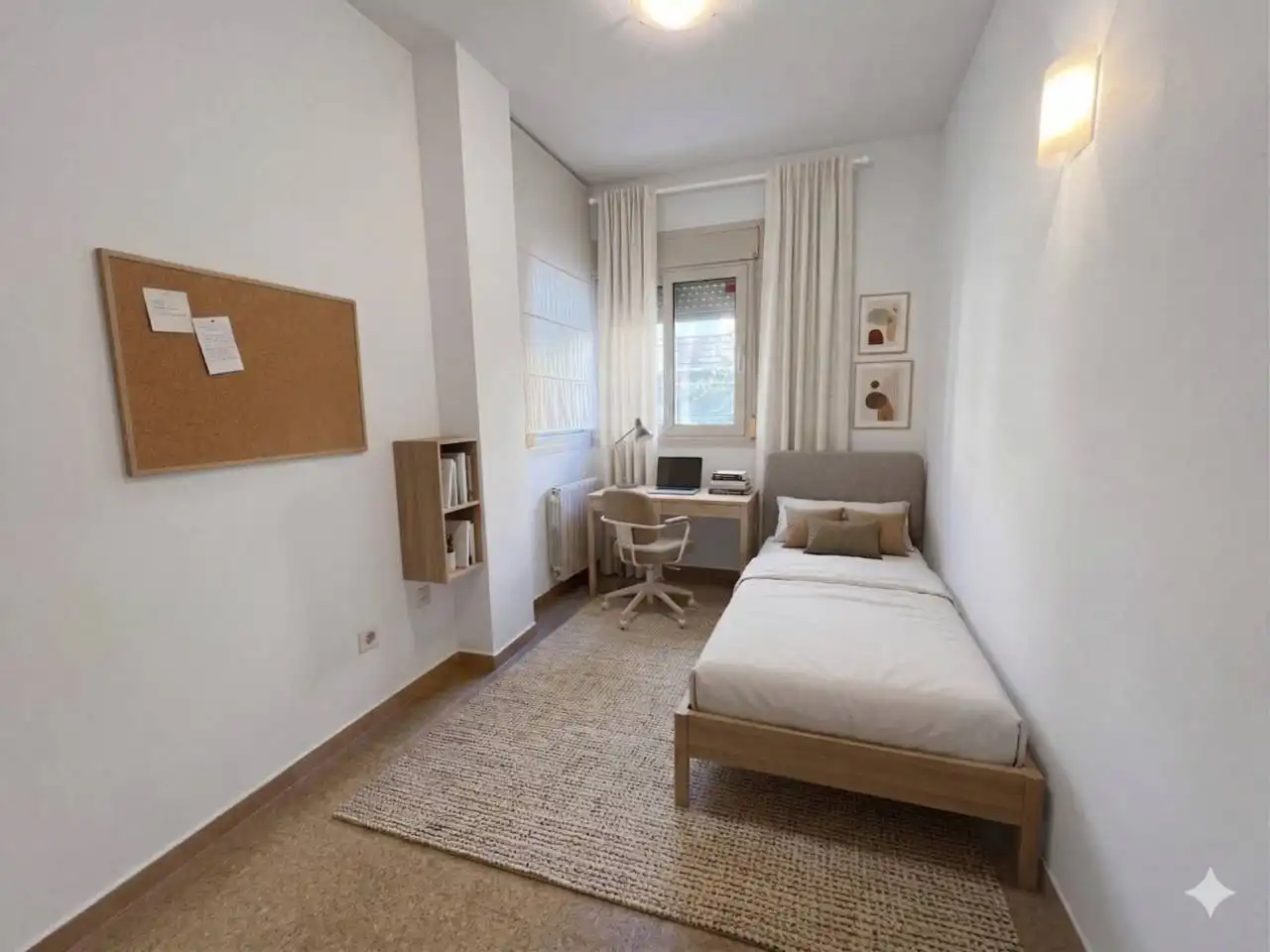 Bedroom of Flat for sale in Figueres  with Heating, Terrace and Community pool