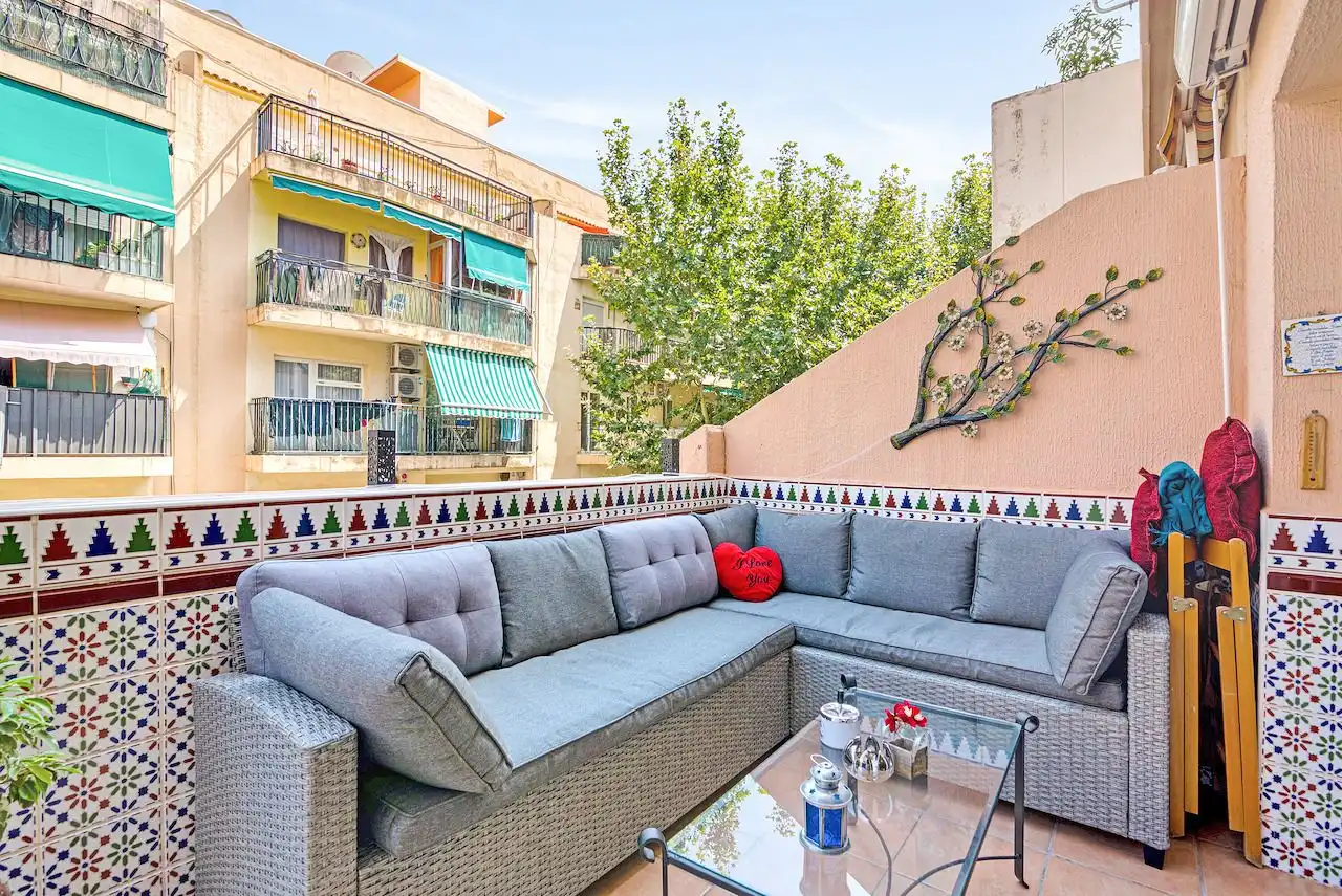 Terraza de Apartamento en venta en Calpe / Calp con Aire acondicionado, Calefacción y Terraza