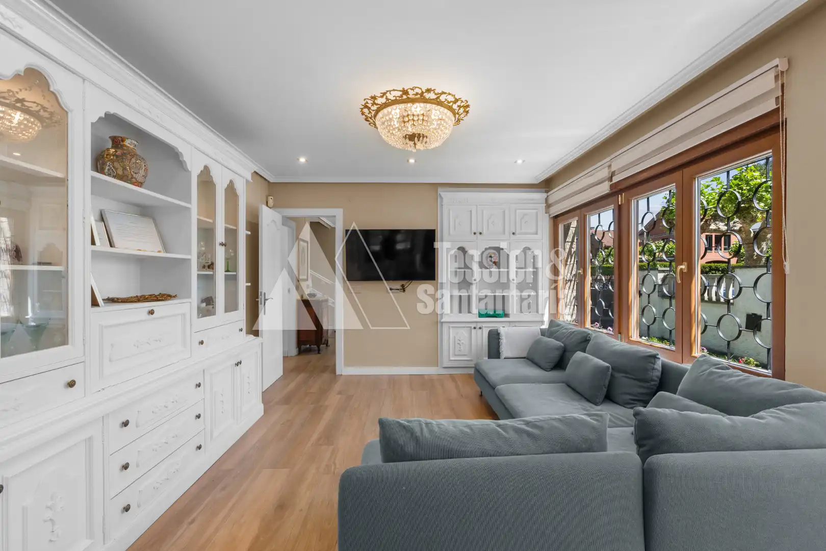Sala de estar de Casa o chalet en venta en Castrillón con Calefacción, Jardín privado y Terraza