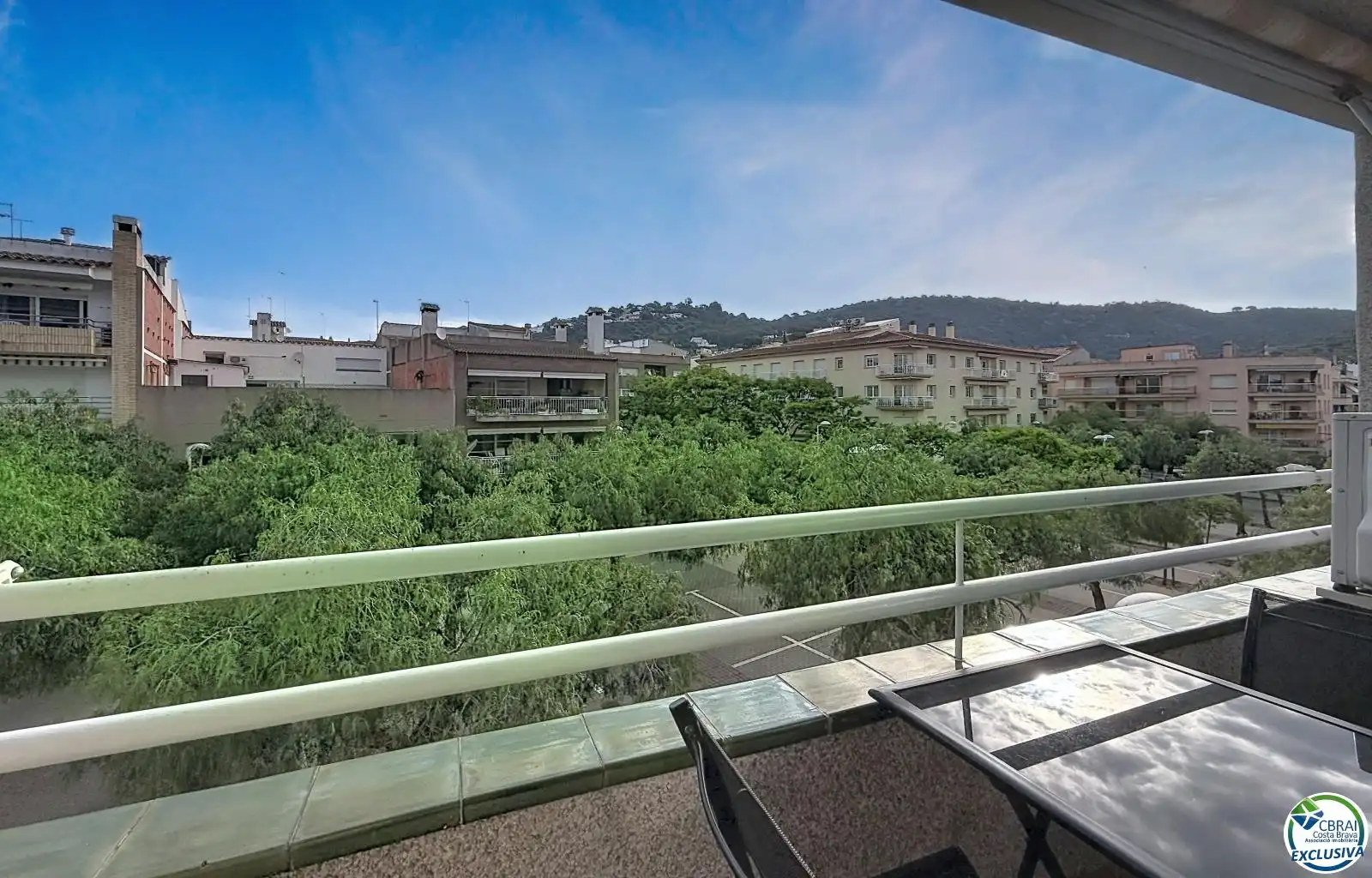 Terrace of Flat for sale in Roses  with Air Conditioner, Terrace and Furnished