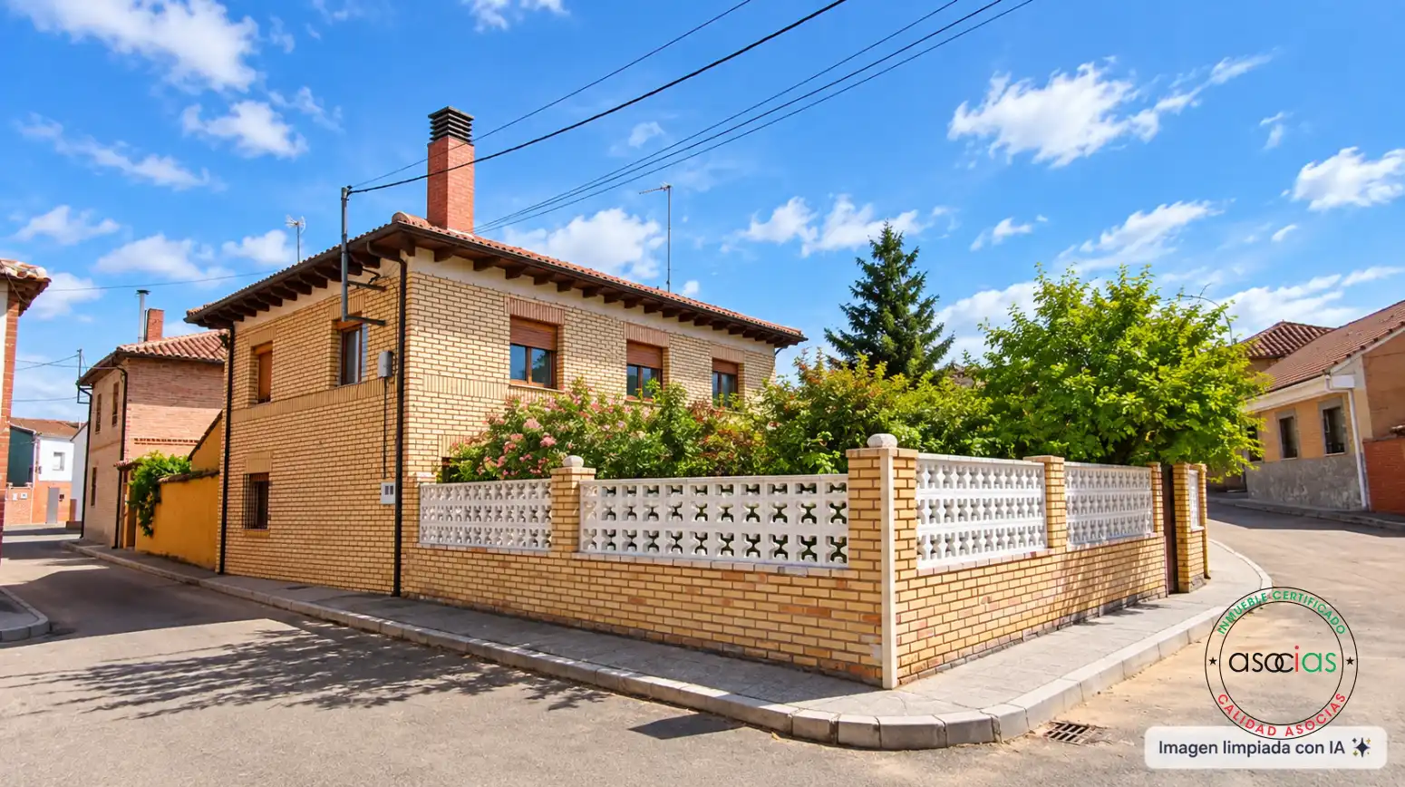 Vista exterior de Casa o chalet en venta en Villazanzo de Valderaduey con Jardín privado, Terraza y Amueblado