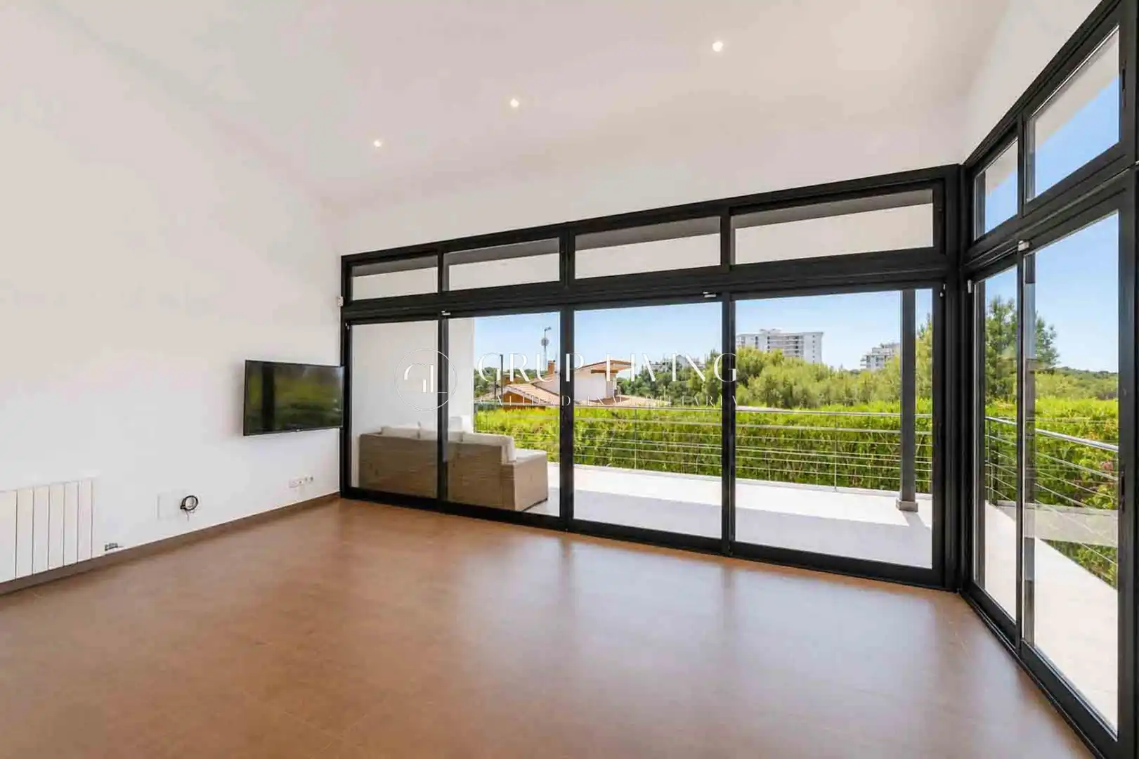 Living room of Houses for sale in Sant Pere de Ribes  with Air Conditioner, Heating and Private garden