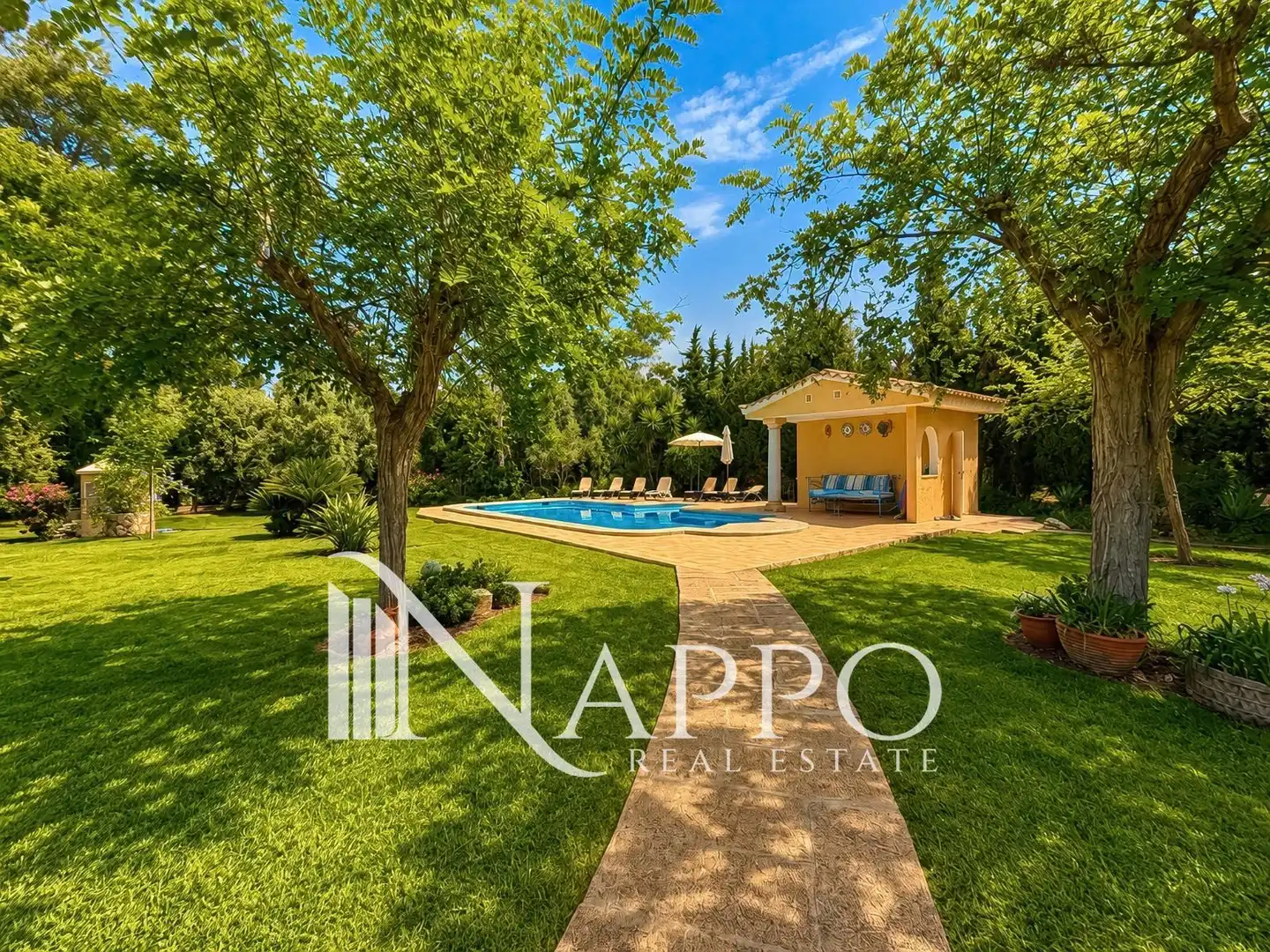 Jardín de Casa o chalet en venta en Pollença con Aire acondicionado, Calefacción y Piscina