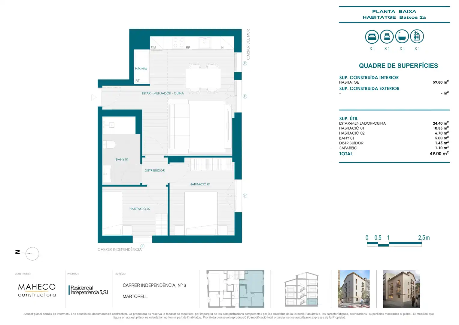 Planta baja en venta en Carrer Independència, 3, Martorell