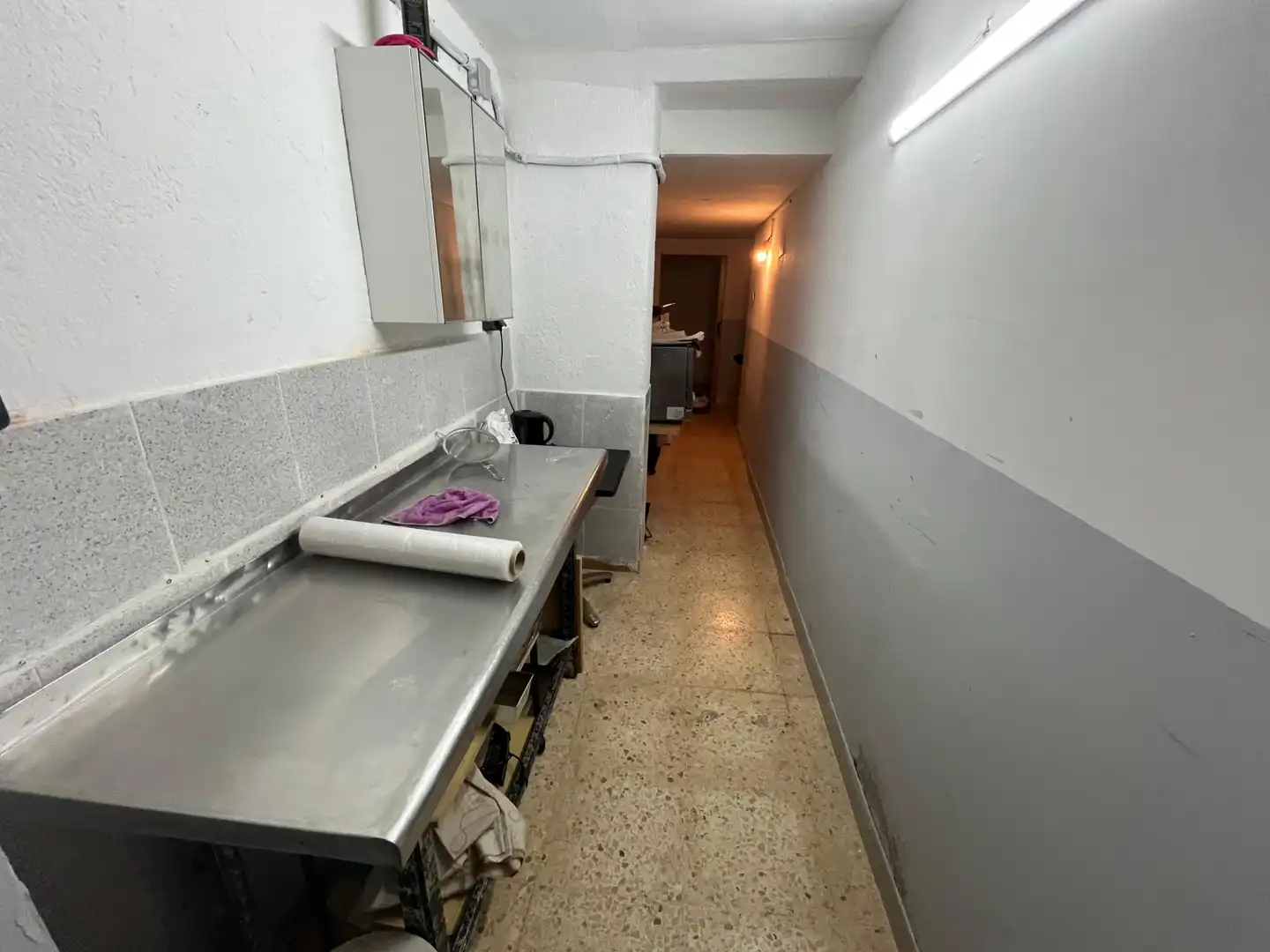 Cocina de Local en traspaso en Barcelona con Aire acondicionado y Amueblado
