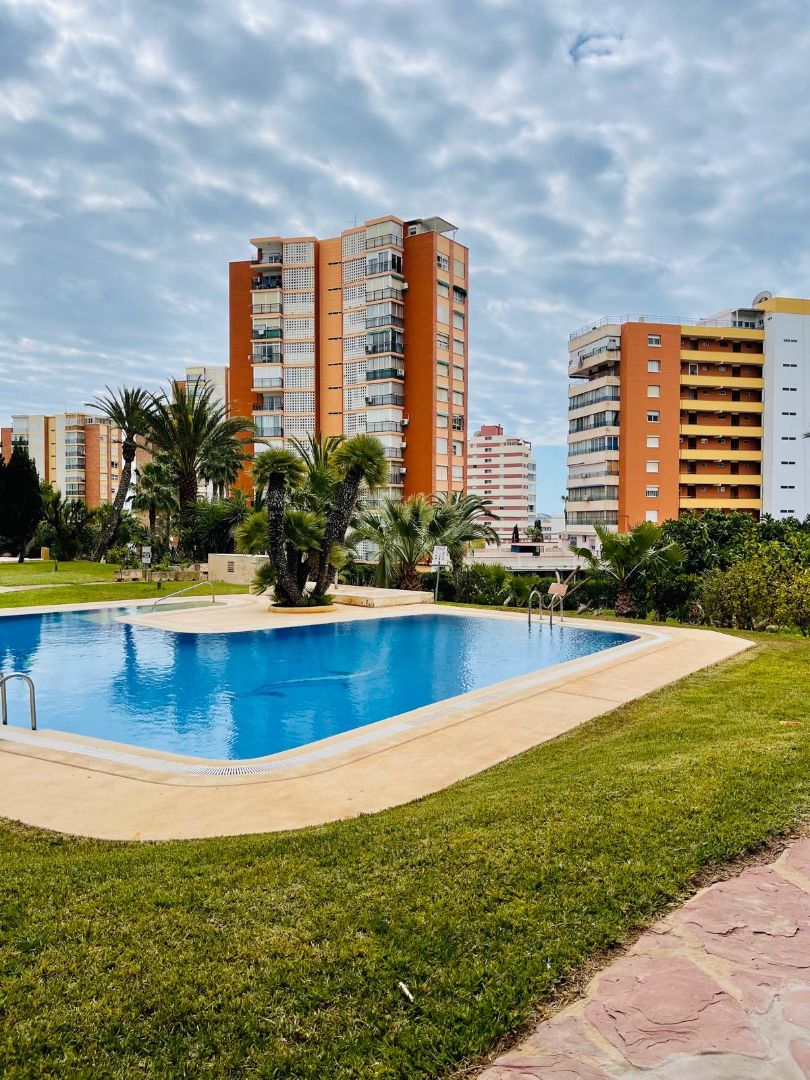 Piscina de Piso de alquiler en Benidorm con Aire acondicionado, Jardín privado y Amueblado