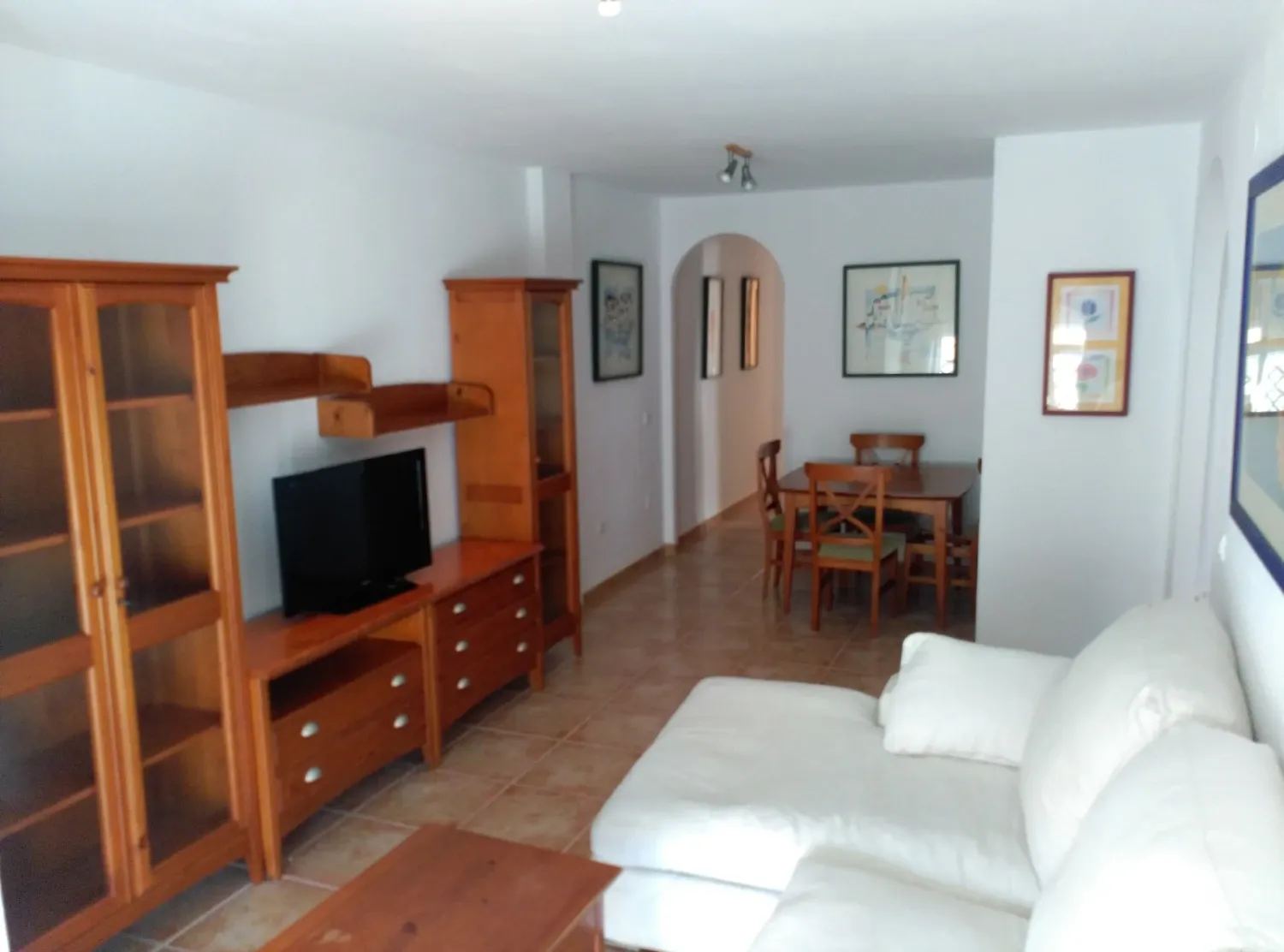 Sala de estar de Piso de alquiler en Málaga Capital con Aire acondicionado, Amueblado y Lavadora