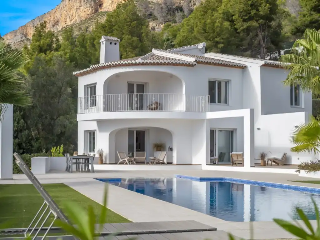 Exterior view of Houses for sale in Jávea / Xàbia  with Air Conditioner, Terrace and Swimming Pool