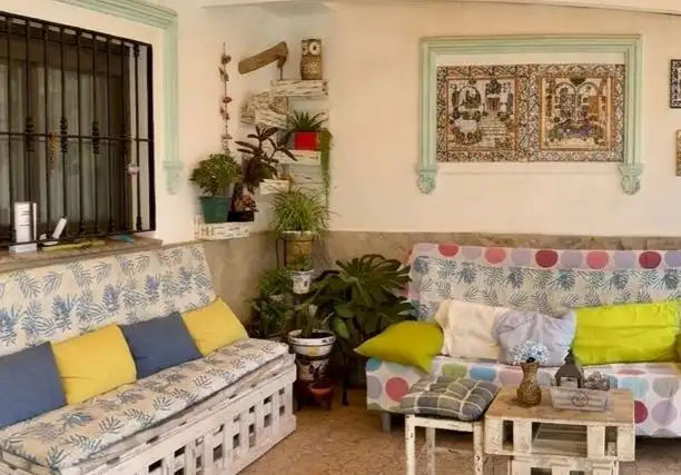 Wohnzimmer von Country house zum Verkauf in Vélez-Málaga mit Klimaanlage, Privatgarten und Terrasse
