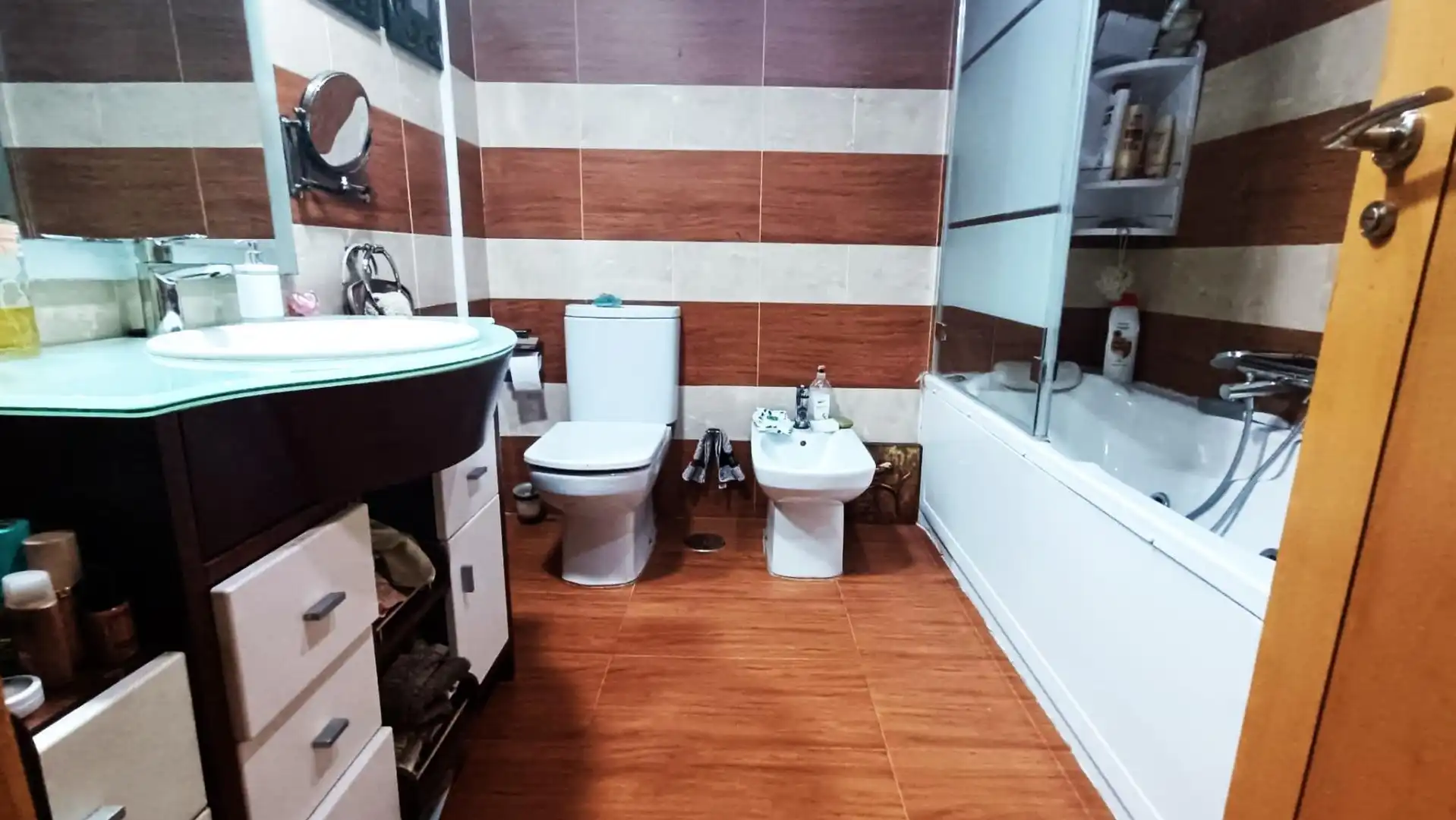 Badezimmer von Wohnung zum Verkauf in Zamora Capital  mit Heizung, Parkett und Terrasse