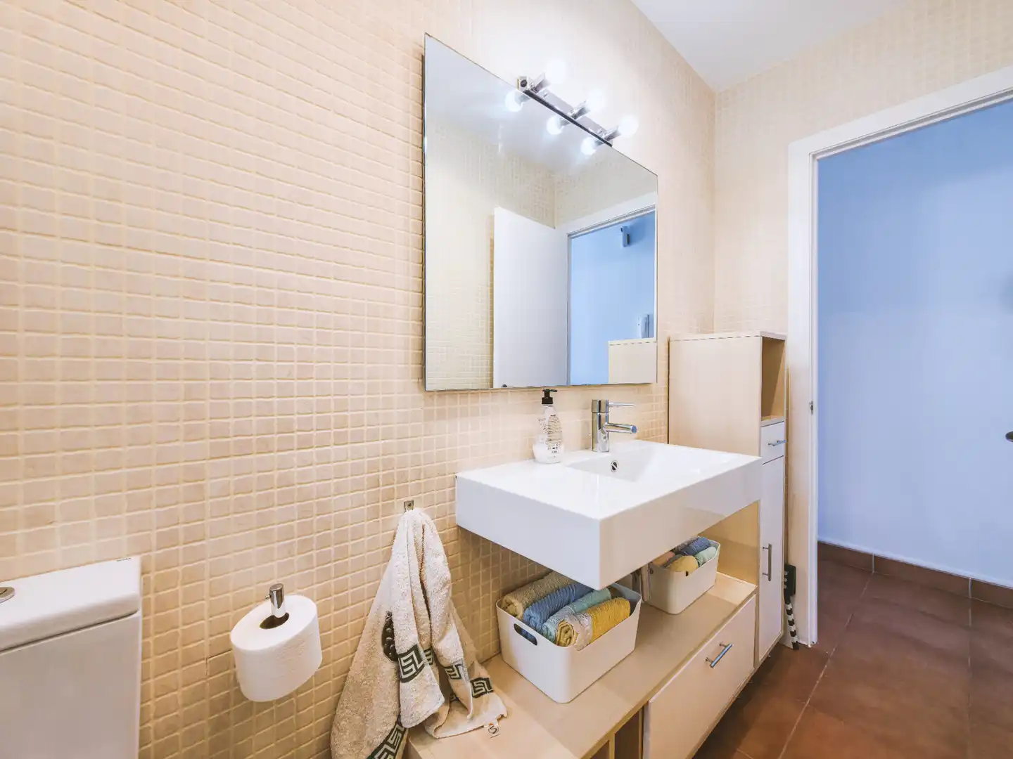 Badezimmer von Wohnung zur Miete in Sant Pol de Mar mit Terrasse, Möbliert und Ofen