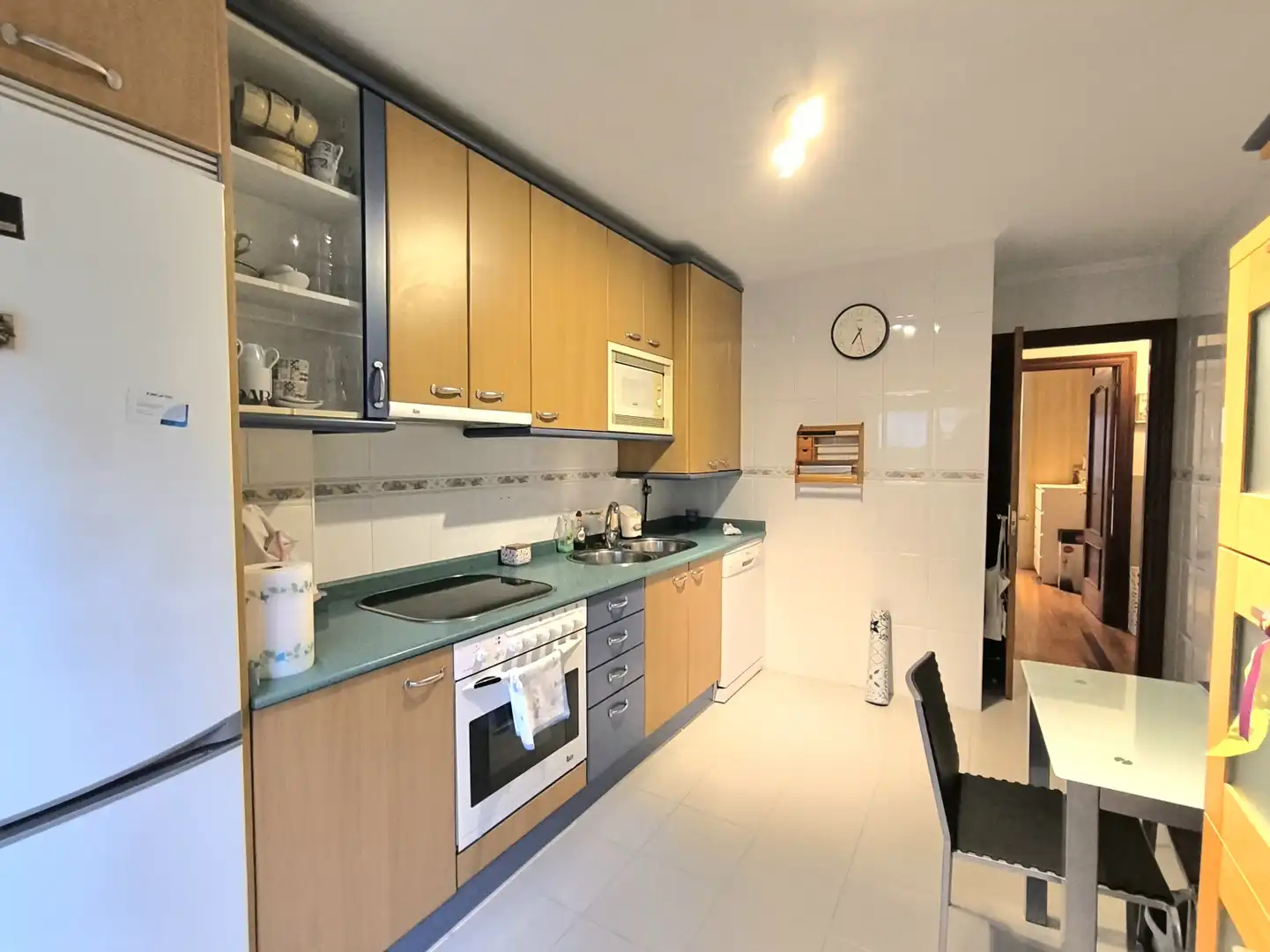 Kitchen of Flat for rent in Piélagos  with Heating, Private garden and Parquet flooring