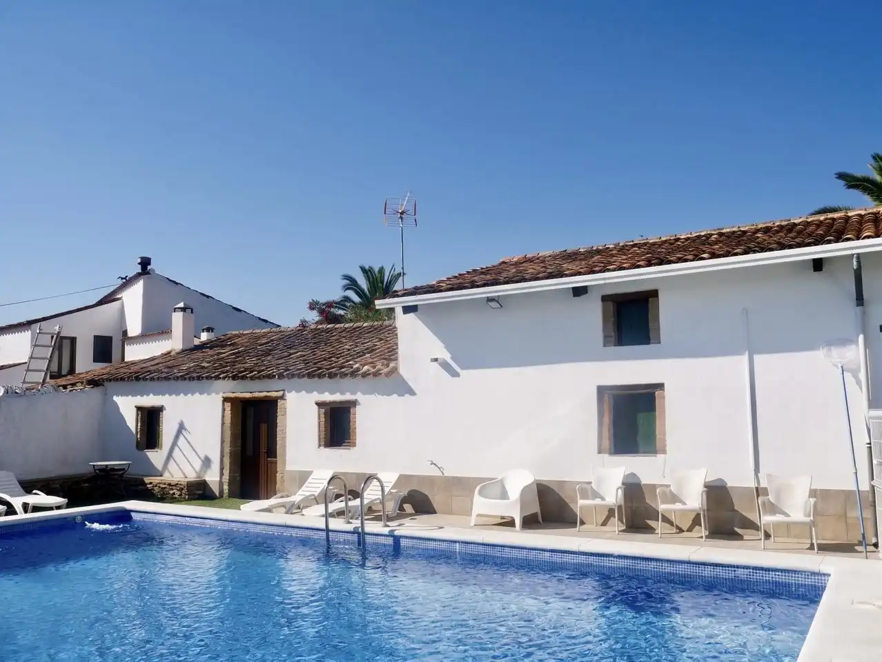 Swimming pool of Houses for sale in Corteconcepción  with Private garden, Terrace and Storage room
