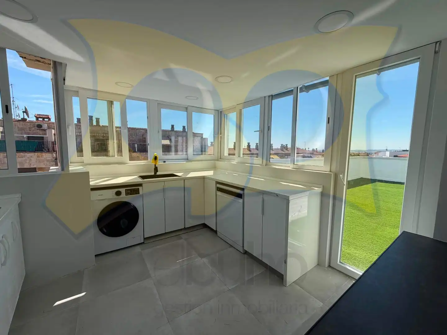 Kitchen of Attic for sale in Salamanca  with Heating, Parquet flooring and Terrace