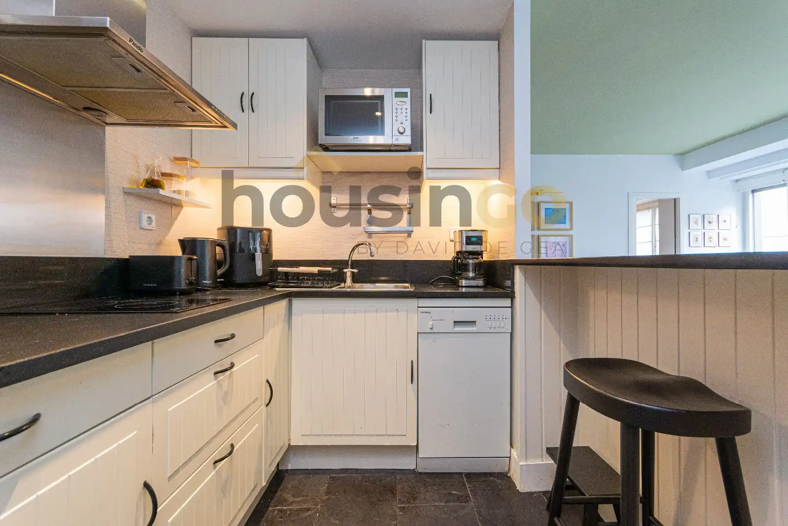 Kitchen of Flat for rent in Madrid  with Air Conditioner, Heating and Parquet flooring