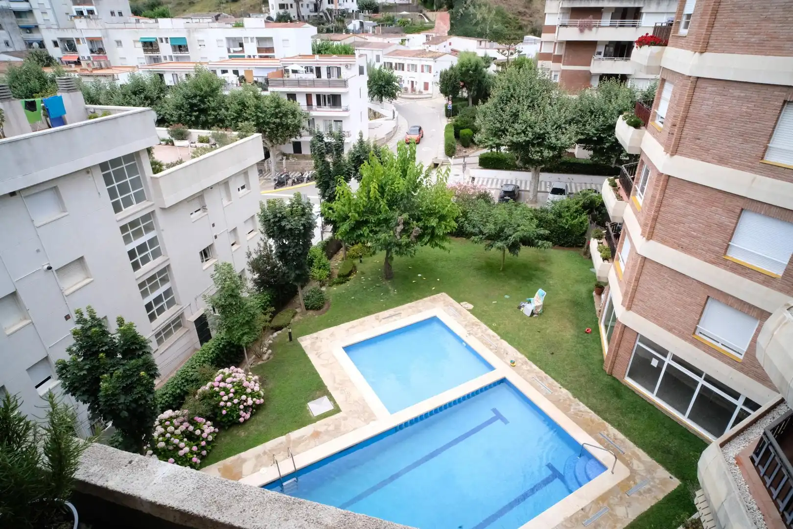 Piscina de Apartamento de alquiler en Caldes d'Estrac con Calefacción, Jardín privado y Terraza