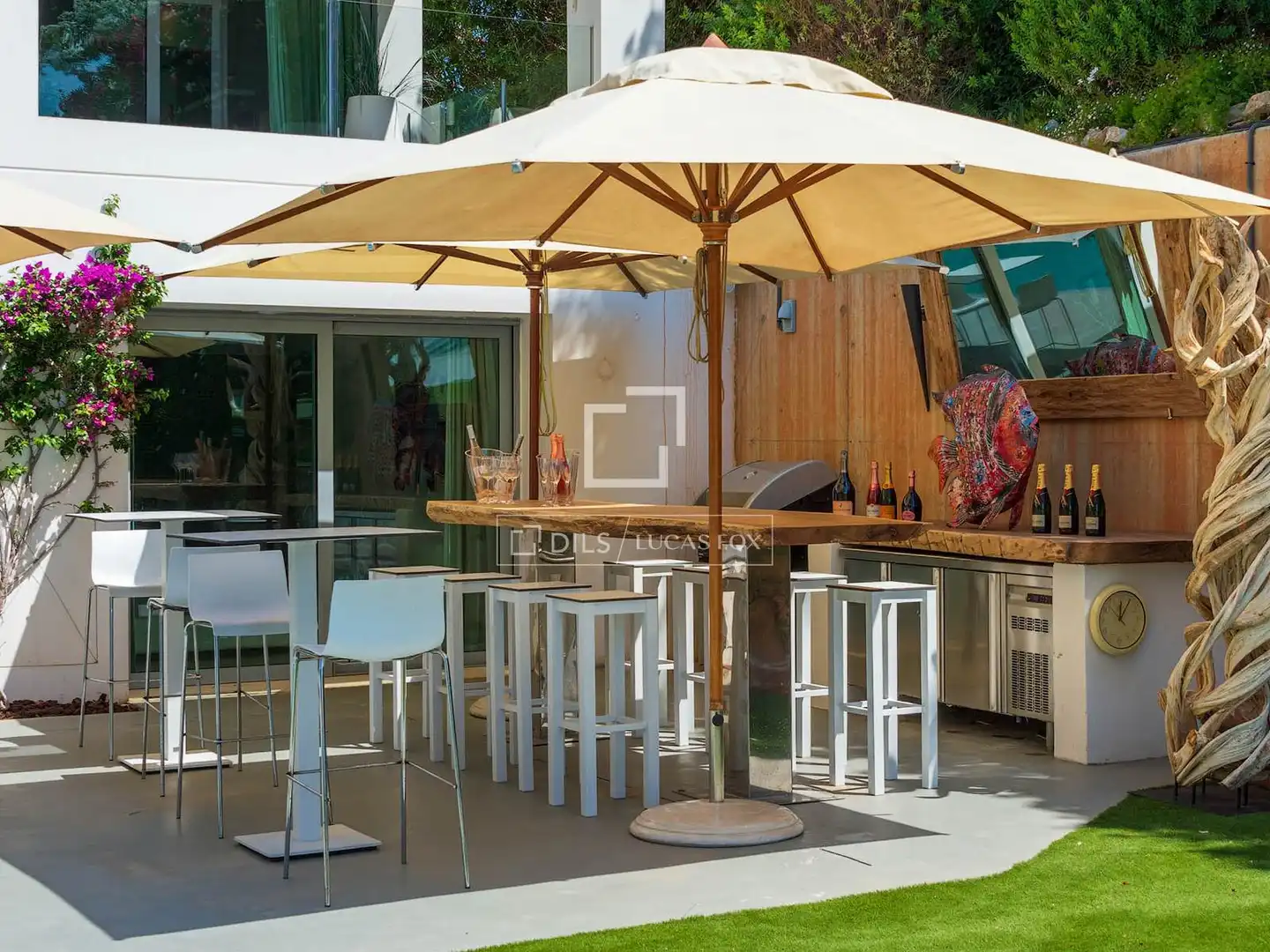 Terraza de Casa o chalet en venta en Santa Eulària des Riu con Aire acondicionado, Calefacción y Jardín privado