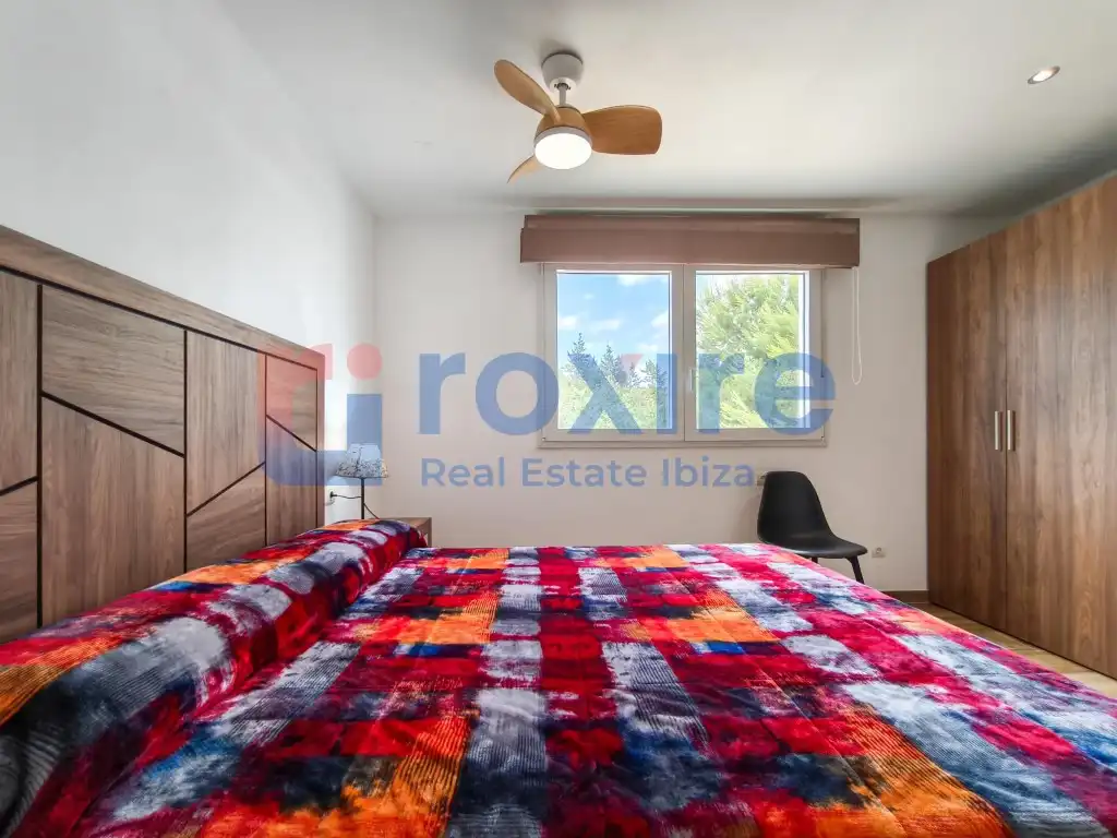 Schlafzimmer von Maisonette zur Miete in Sant Josep de sa Talaia mit Klimaanlage, Terrasse und Möbliert