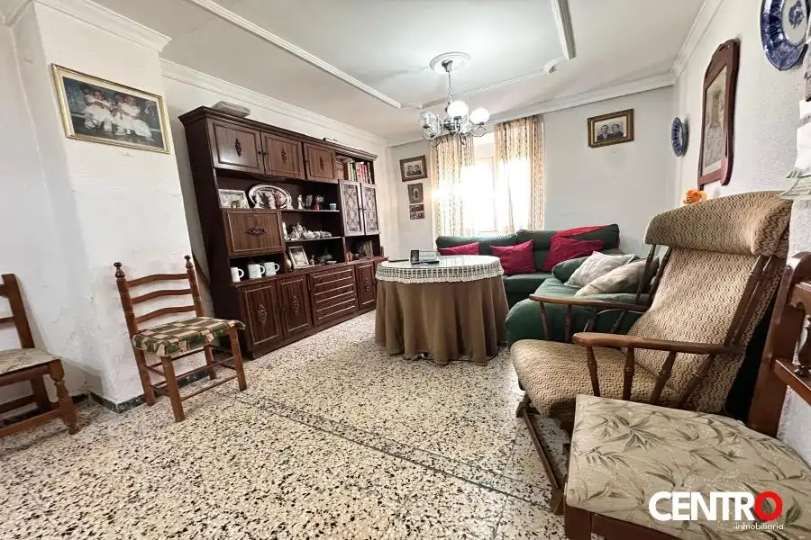 Sala d'estar de Casa o xalet en venda en Guadahortuna amb Jardí privat