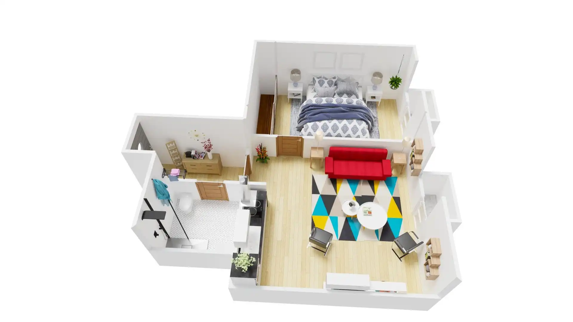 Bedroom of Flat for sale in Zaragoza  with Heating, Parquet flooring and Furnished