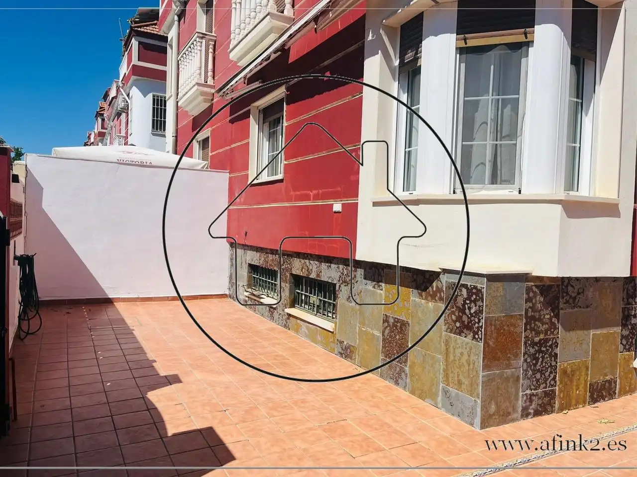 Exterior view of Houses for sale in Aljaraque  with Air Conditioner and Terrace