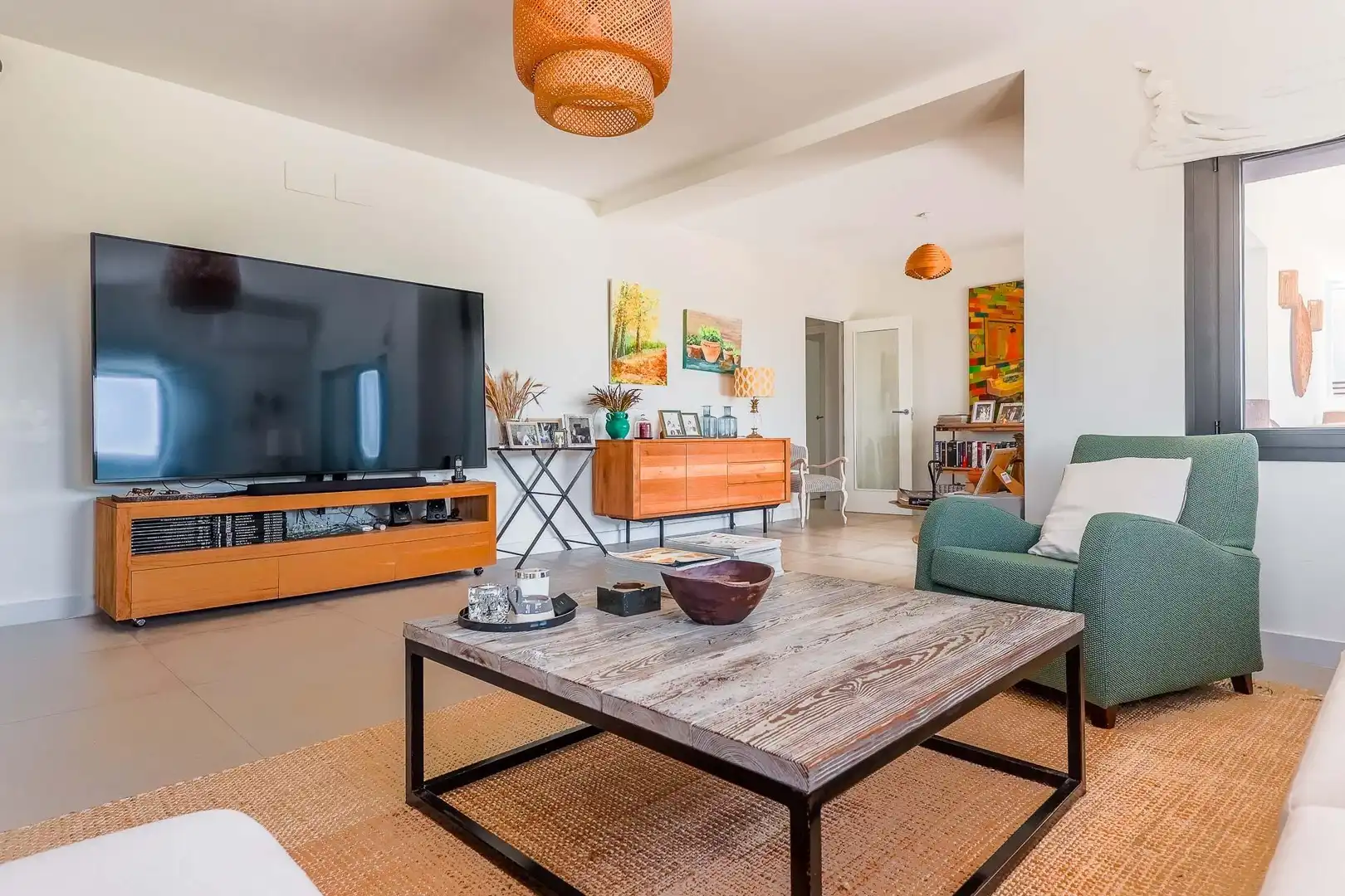 Sala de estar de Casa o chalet en venta en Punta Umbría con Aire acondicionado, Calefacción y Jardín privado
