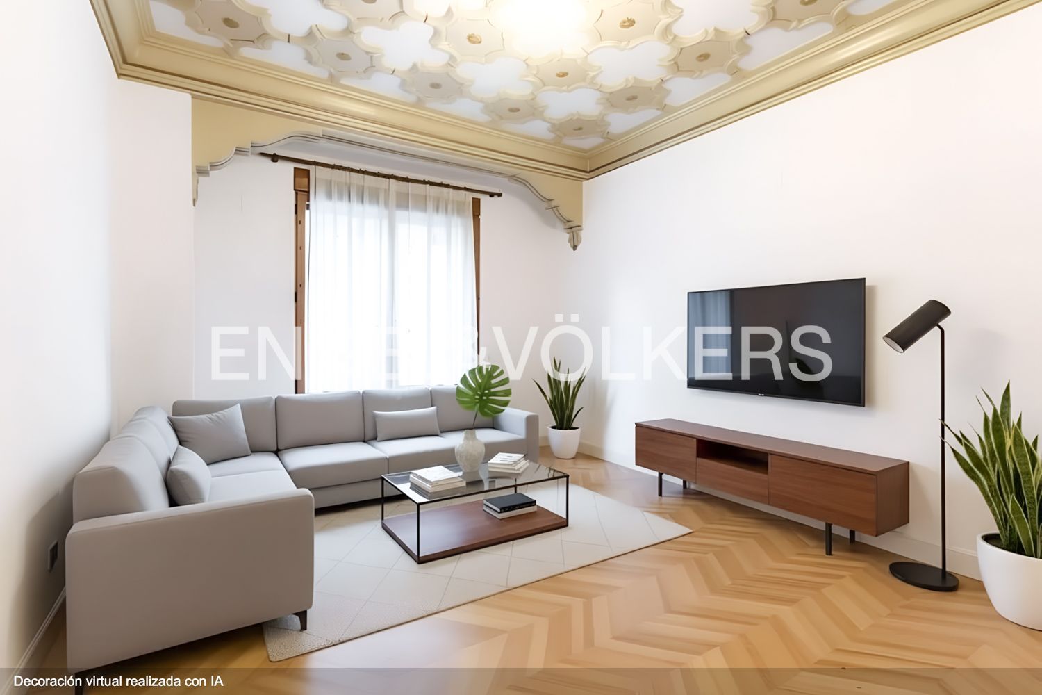 Living room of Apartment for sale in  Valencia Capital  with Air Conditioner and Heating