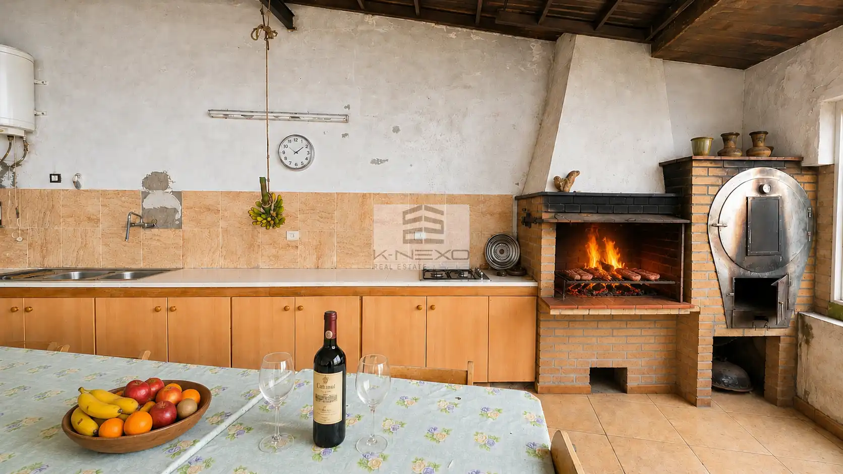 Küche von Einfamilien-Reihenhaus zum Verkauf in Santa Úrsula mit Abstellraum