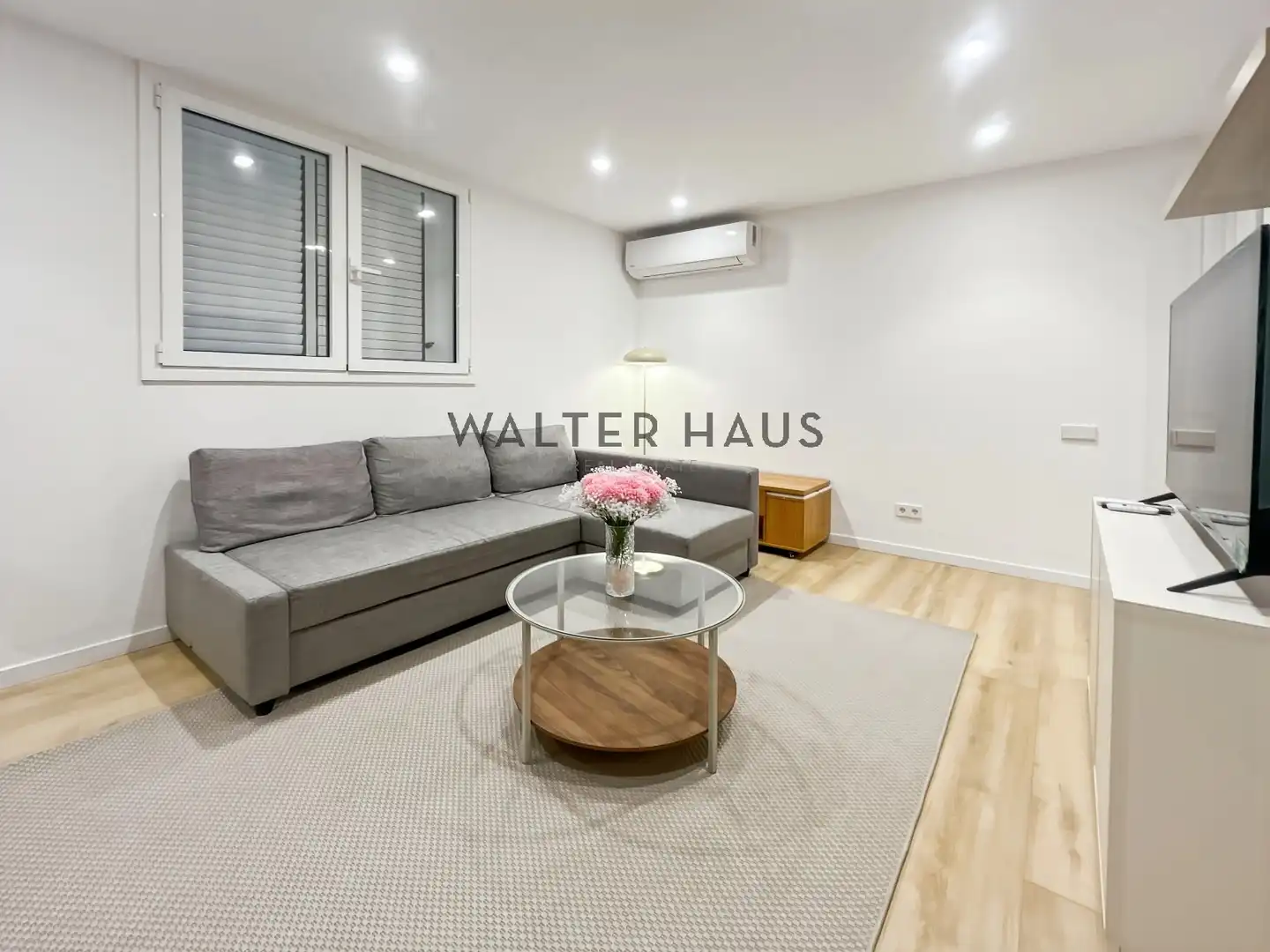 Sala de estar de Piso de alquiler en Barcelona con Aire acondicionado y Amueblado
