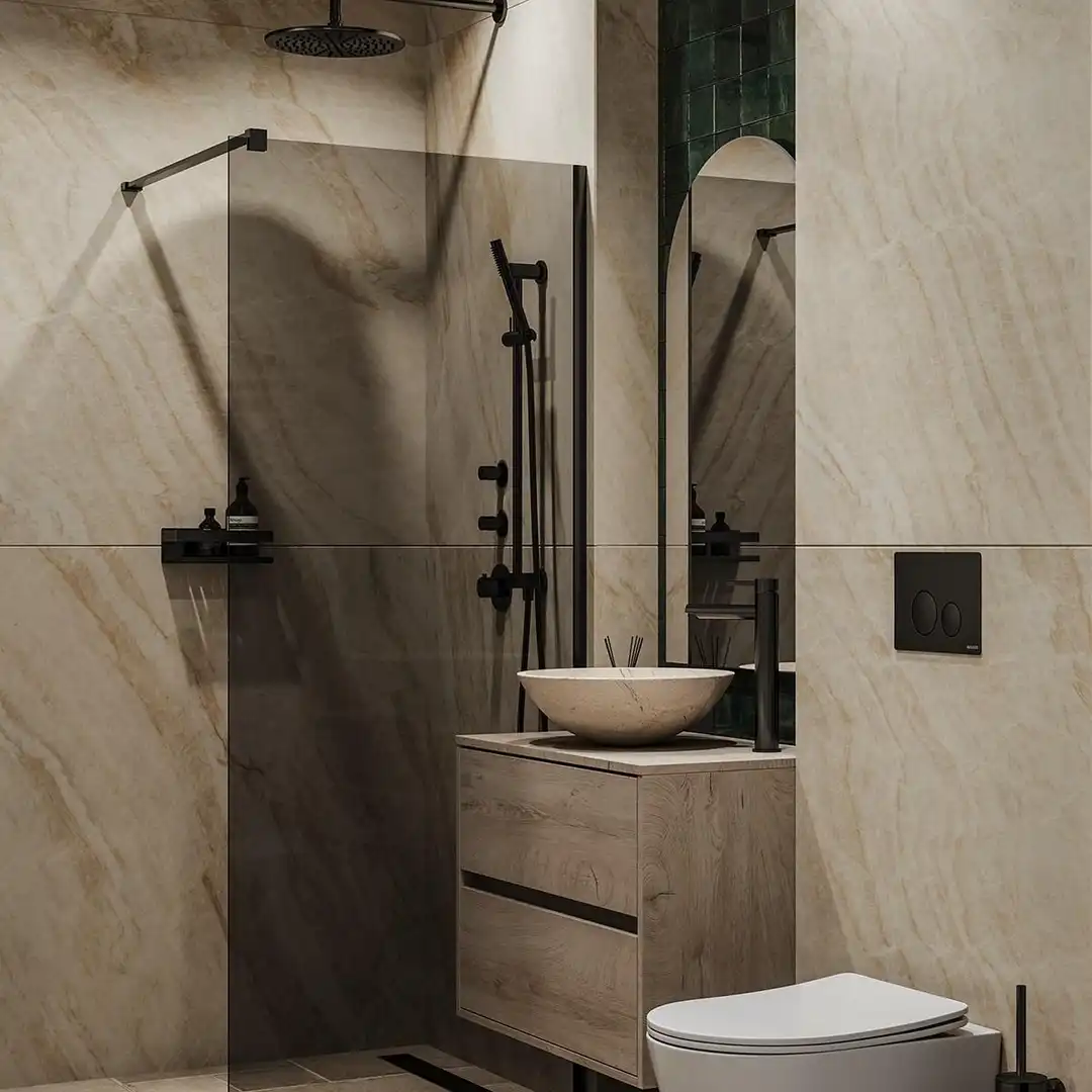 Baño de Planta baja en venta en Guaro con Aire acondicionado, Calefacción y Jardín privado