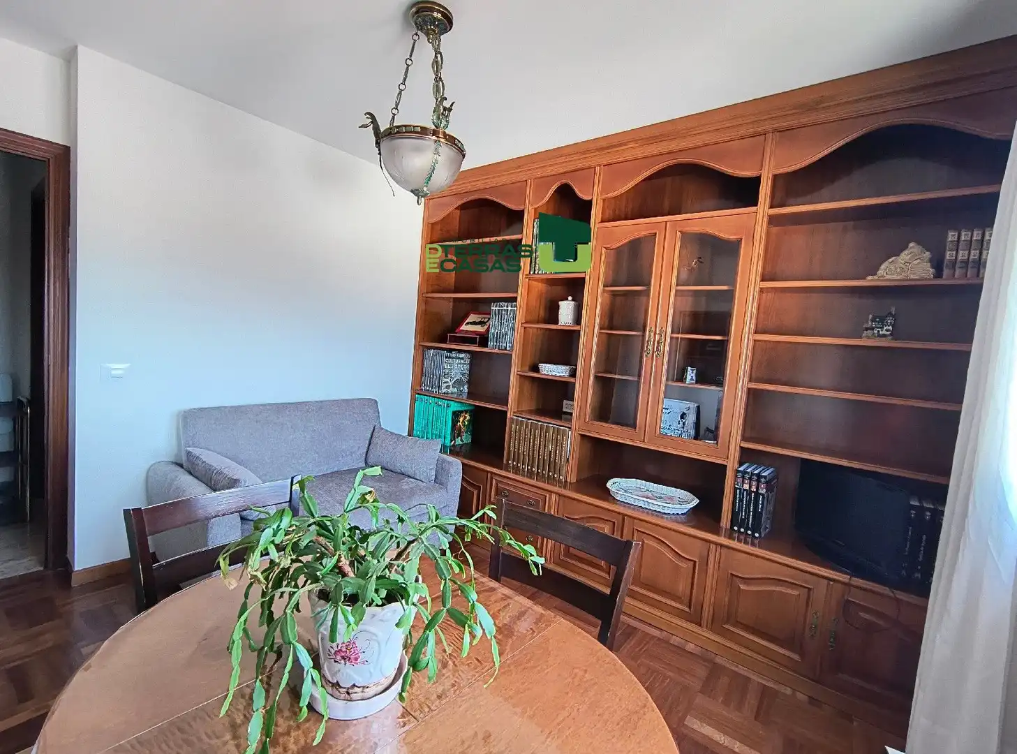 Sala d'estar de Pis de lloguer en Pontevedra Capital  amb Calefacció i Moblat