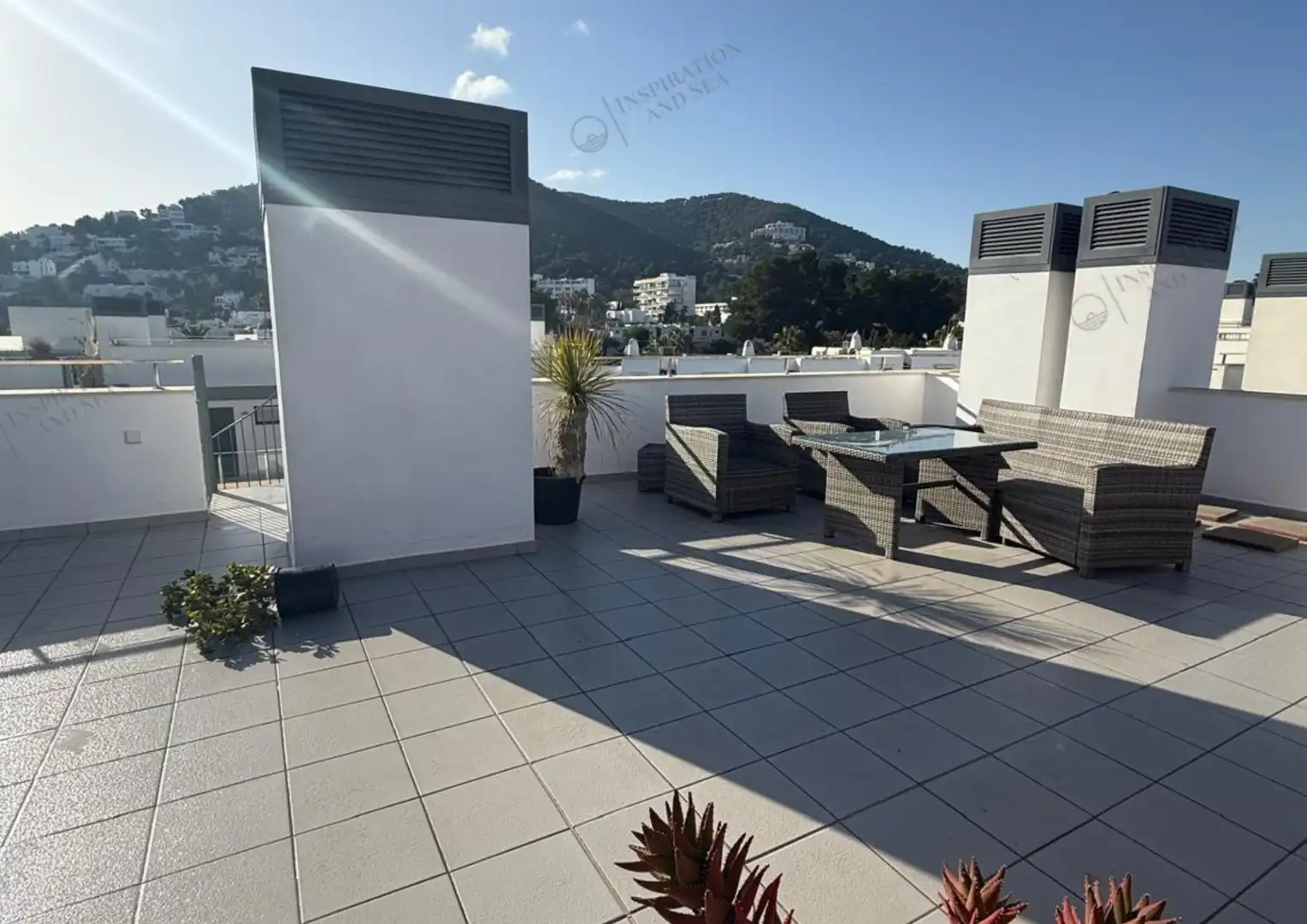 Terrassa de Àtic de lloguer en Santa Eulària des Riu amb Aire condicionat, Calefacció i Terrassa