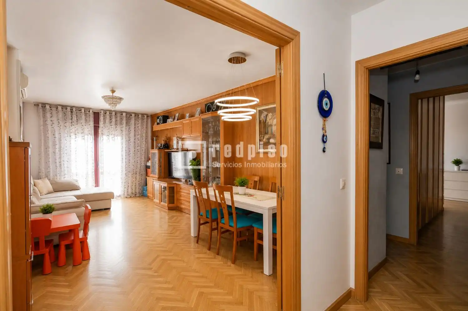 Sala de estar de Piso en venta en Humanes de Madrid con Aire acondicionado, Calefacción y Parquet