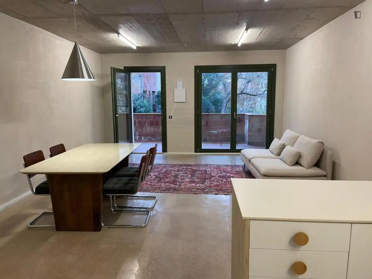 Living room of Apartments for rent in Barcelona  with Air Conditioner, Heating and Furnished
