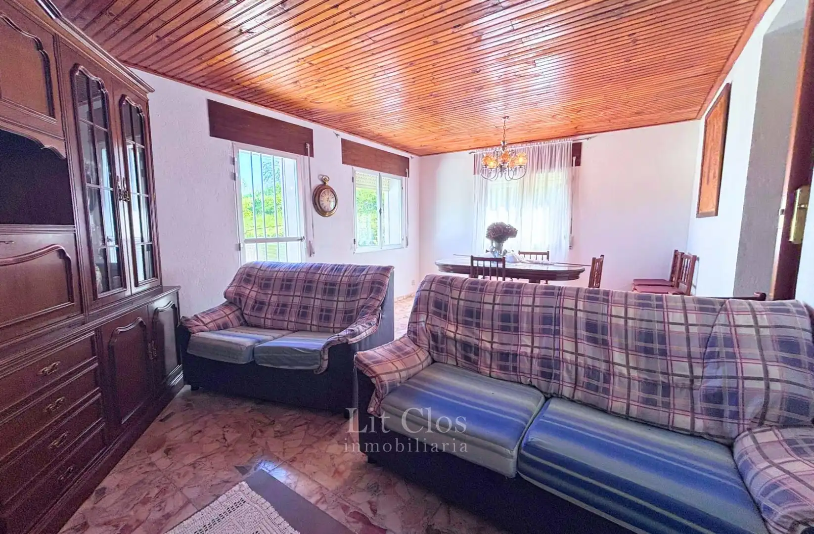 Sala de estar de Casa o chalet en venta en A Veiga  con Terraza