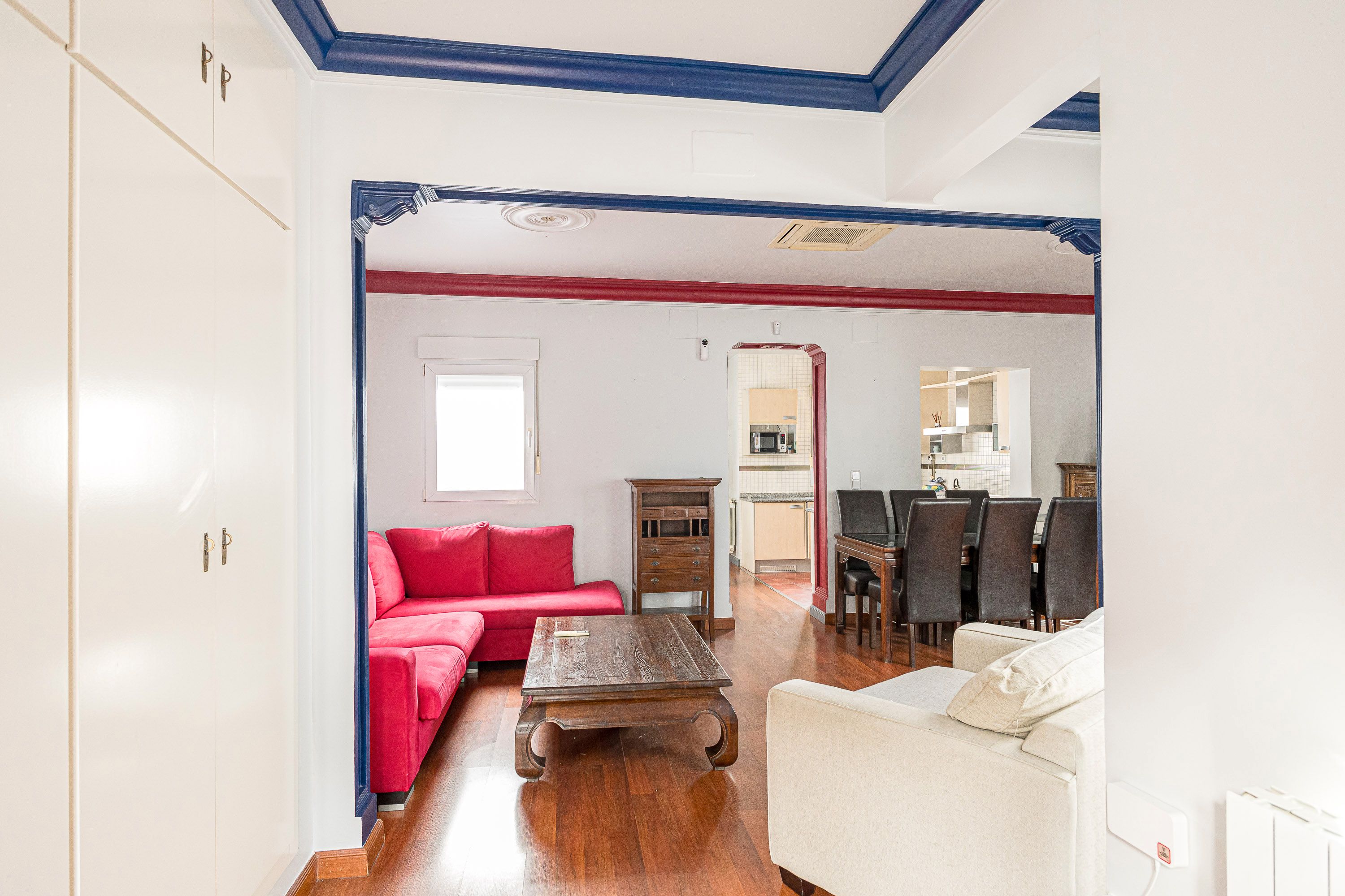 Living room of Apartment for sale in  Madrid Capital  with Air Conditioner, Heating and Terrace