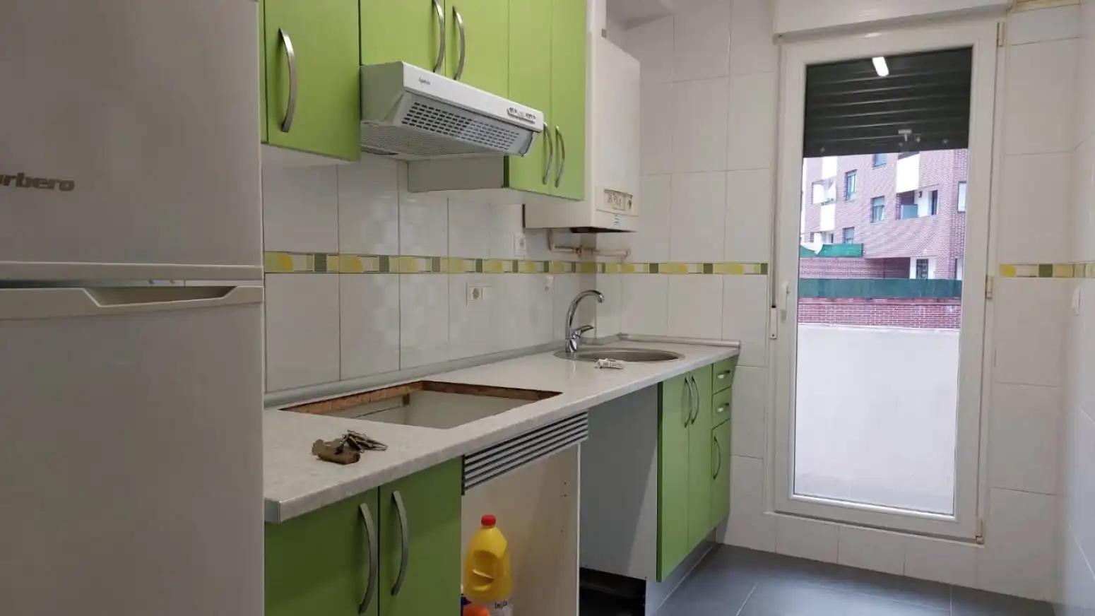 Kitchen of Flat for rent in Polanco  with Heating and Parquet flooring