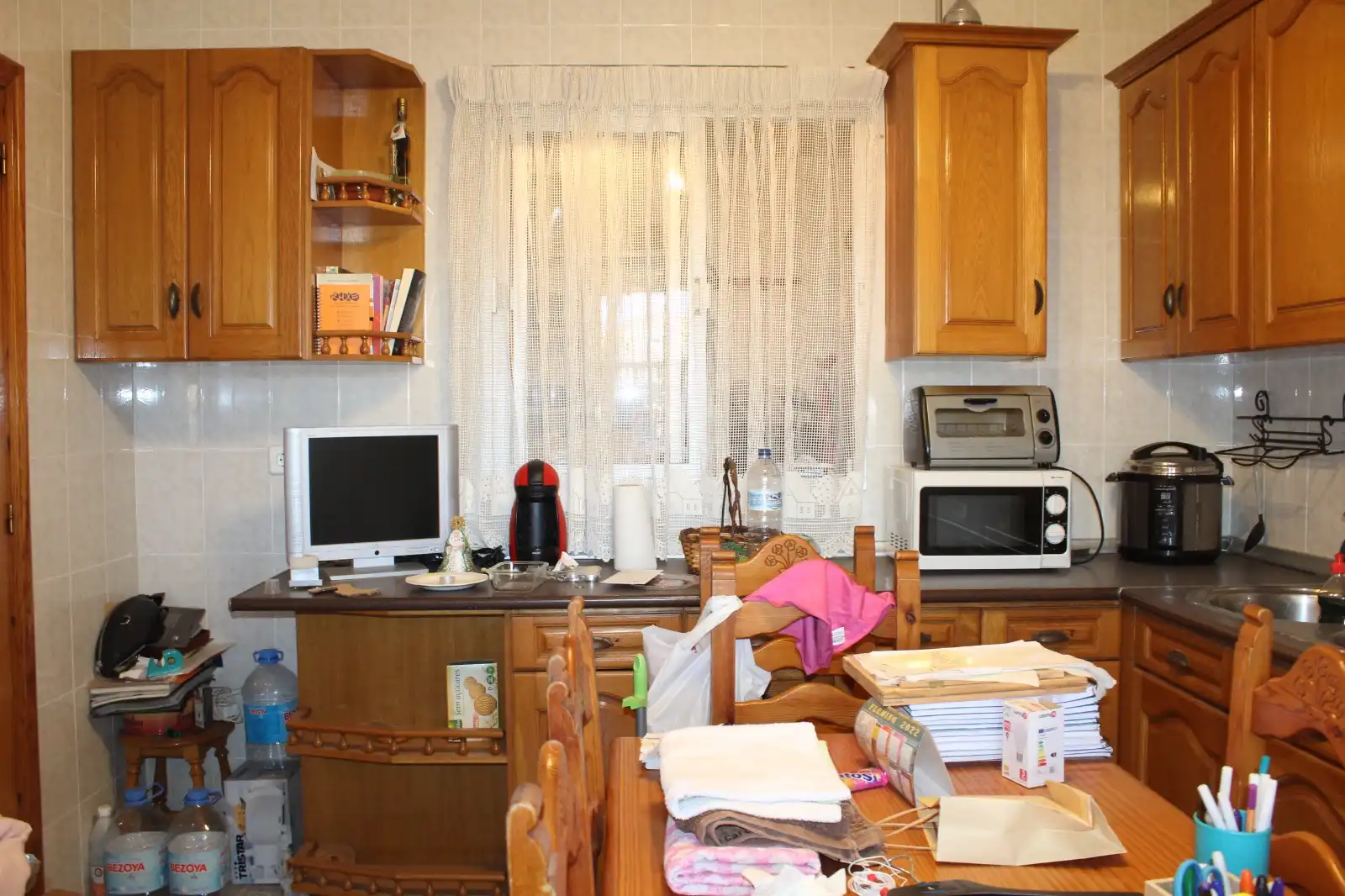 Kitchen of Detached homes for sale in Roquetas de Mar  with Air Conditioner, Terrace and Storage room