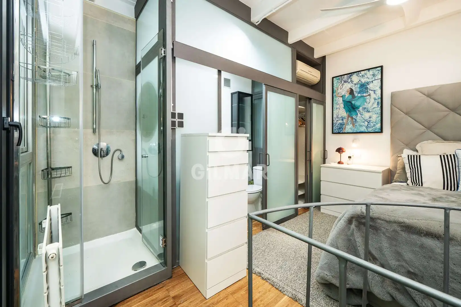 Schlafzimmer von Wohnung zum Verkauf in Madrid mit Heizung und Privatgarten