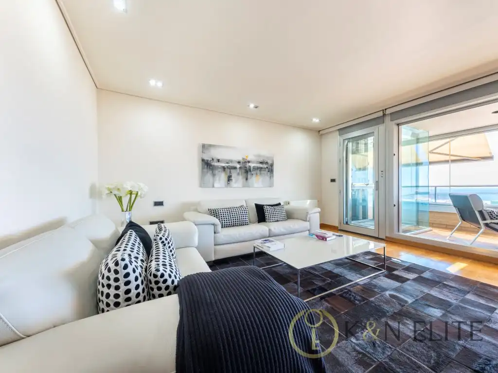 Sala d'estar de Àtic en venda en Alicante / Alacant amb Aire condicionat, Jardí privat i Terrassa