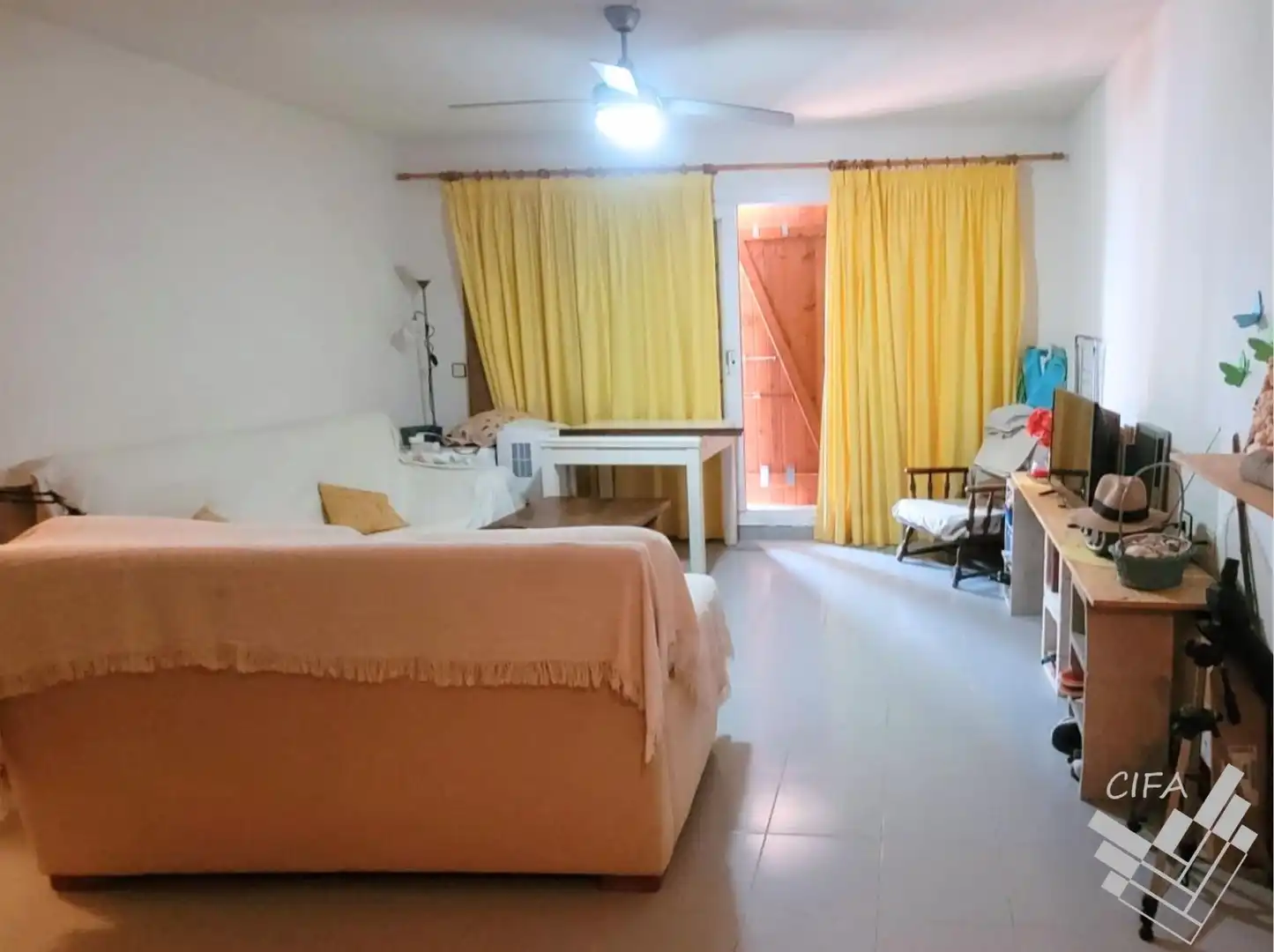 Sala d'estar de Apartament en venda en Vinaròs amb Jardí privat, Terrassa i Moblat
