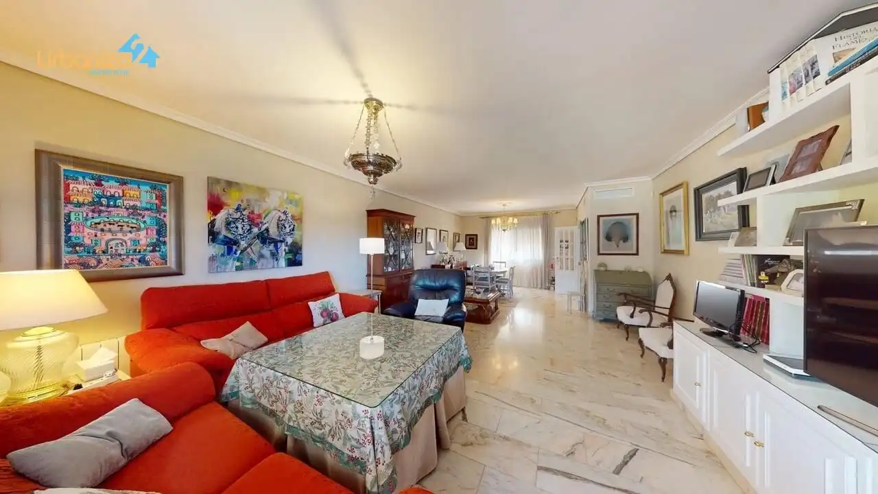 Sala de estar de Casa o chalet en venta en Badajoz con Aire acondicionado, Jardín privado y Terraza