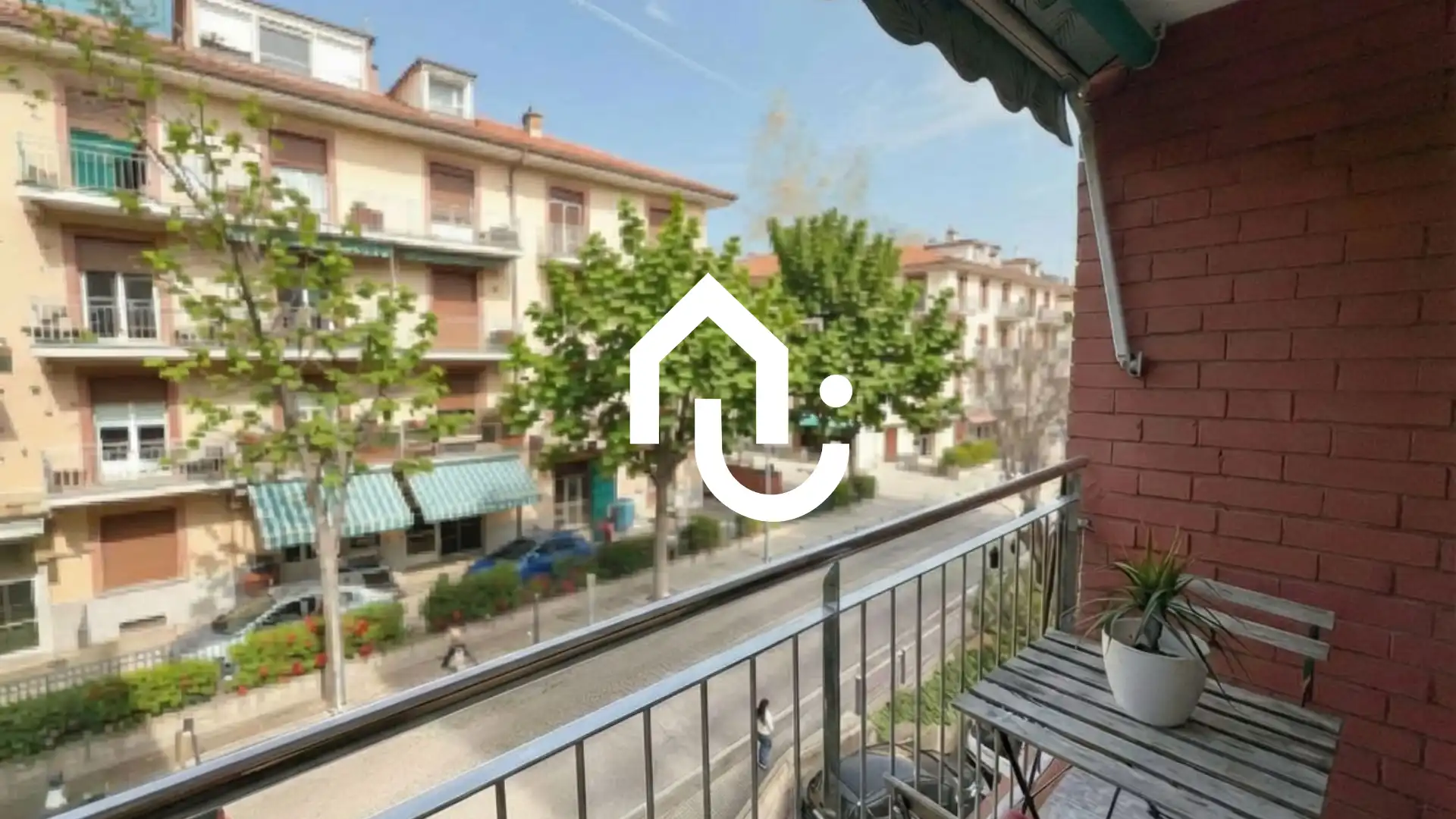 Balcony of Flat for sale in Santa Coloma de Gramenet  with Air Conditioner, Heating and Oven