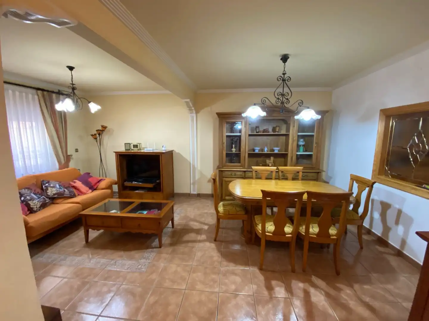 Wohnzimmer von Haus oder Chalet zum Verkauf in Sax mit Klimaanlage, Terrasse und Schwimmbad