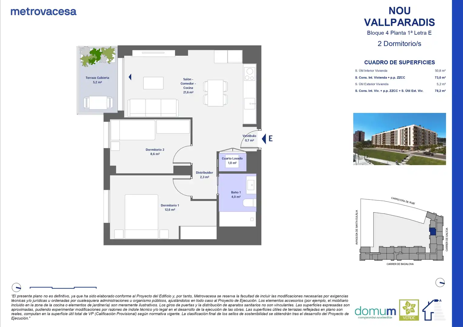 Neubau-Wohnung zum Verkauf in Carretera de Rubi, imagen 2