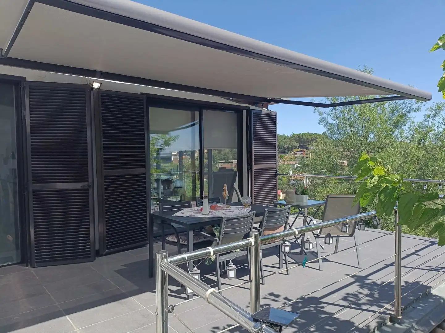 Terraza de Casa o chalet en venta en La Puebla de Castro con Aire acondicionado, Calefacción y Jardín privado